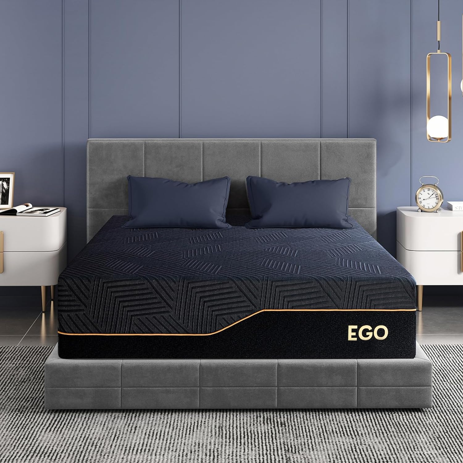 EGOHOME 14 Inch California King Memory Foam Mattress for Back Pain, Cooling Gel...