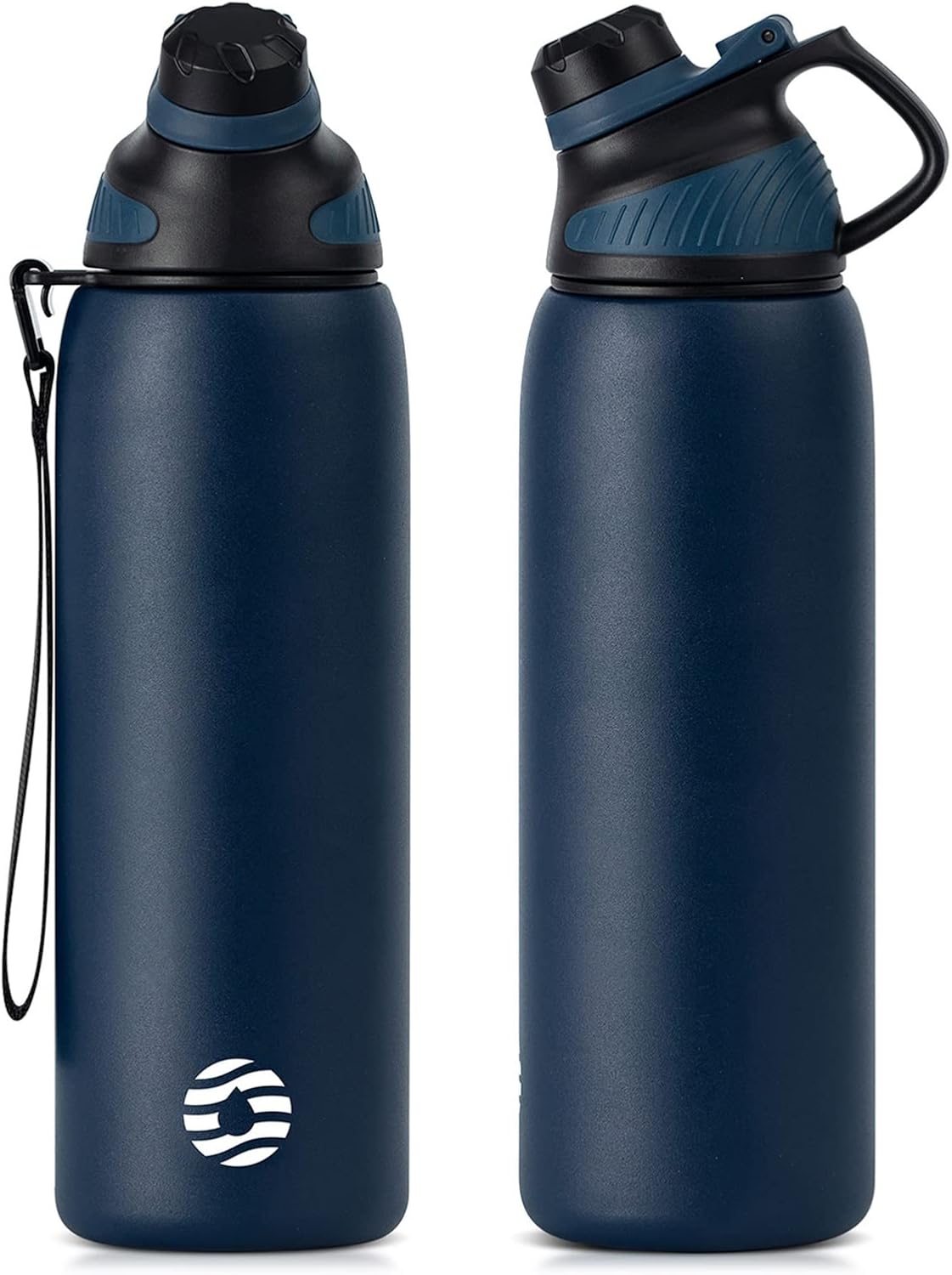 Fjbottle Stainless Steel Water Bottle 600ml/800ml/1L/1.5L with Magnetic Lid, BPA...