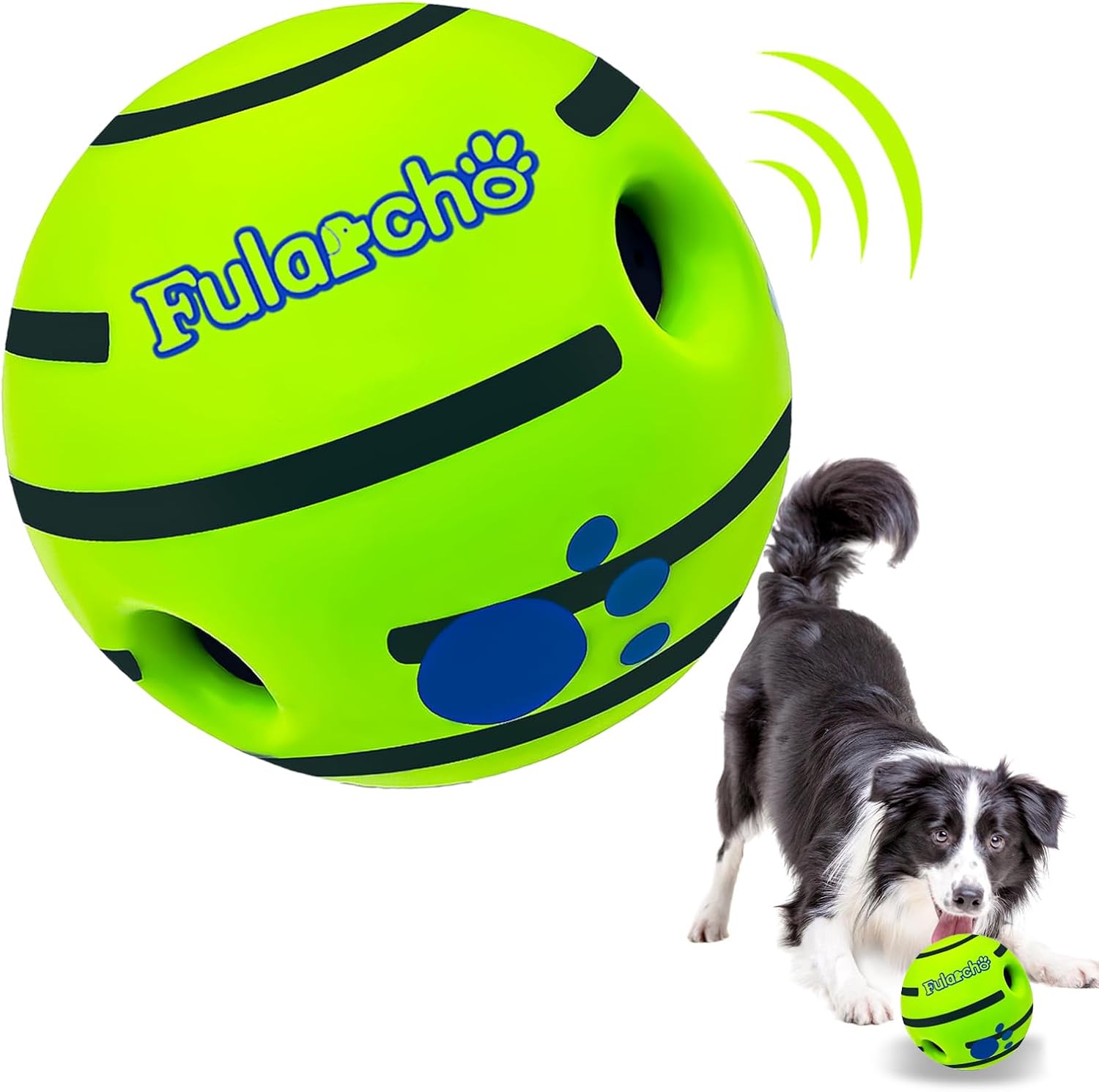 Yiateoit Dog Toys Giggle Ball for Dogs 5.9" Toy Ba...