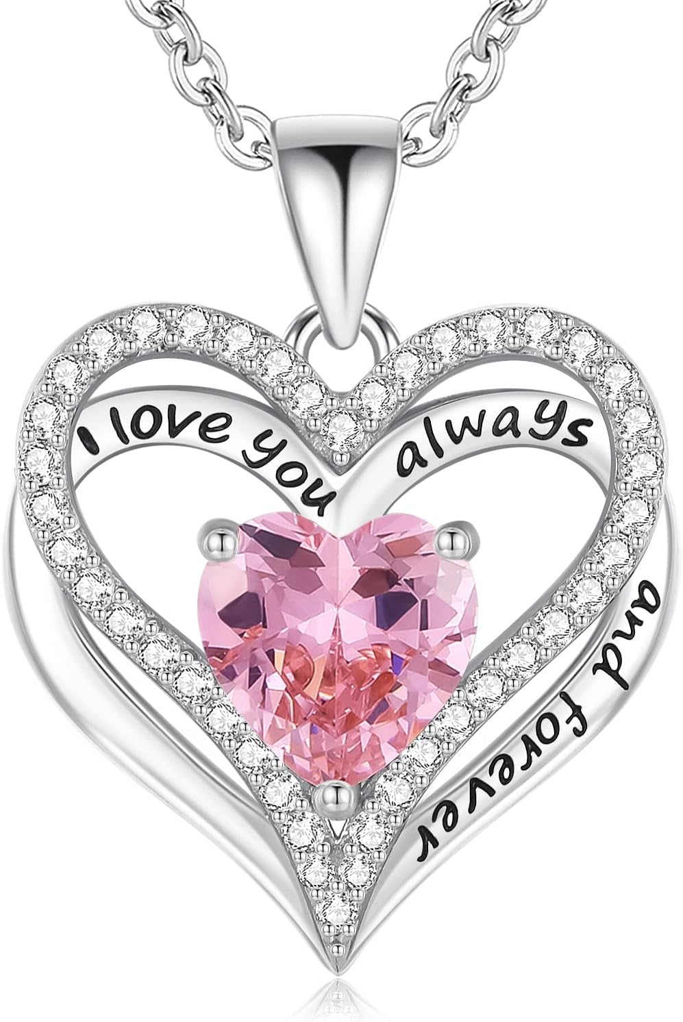 S925 Sterling Silver Necklace for Women, Wife Jewelry Rose Gold, Mom Birthday Va...