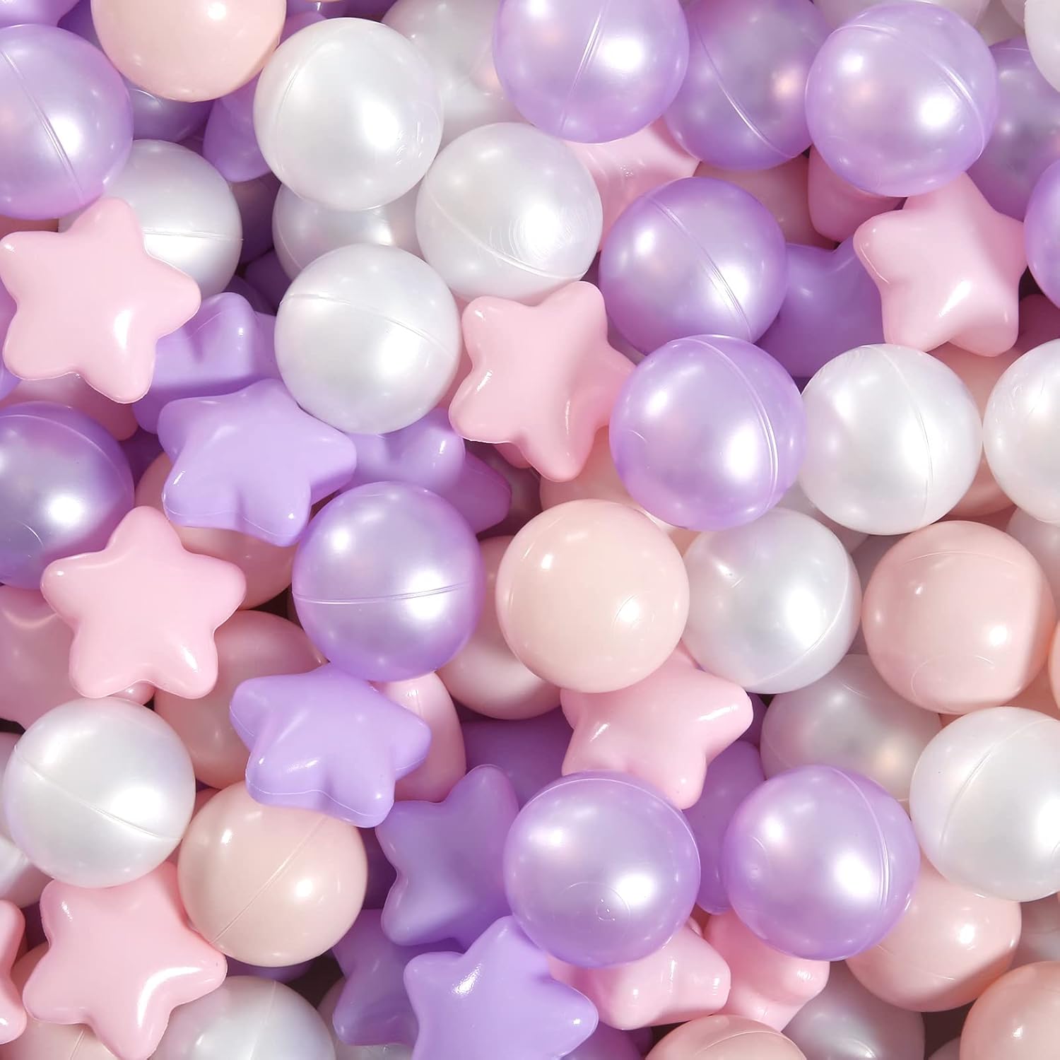GOGOSO Star Pit Balls, Special Play Balls for Playhouse, Affordable Baby Pool Ba...