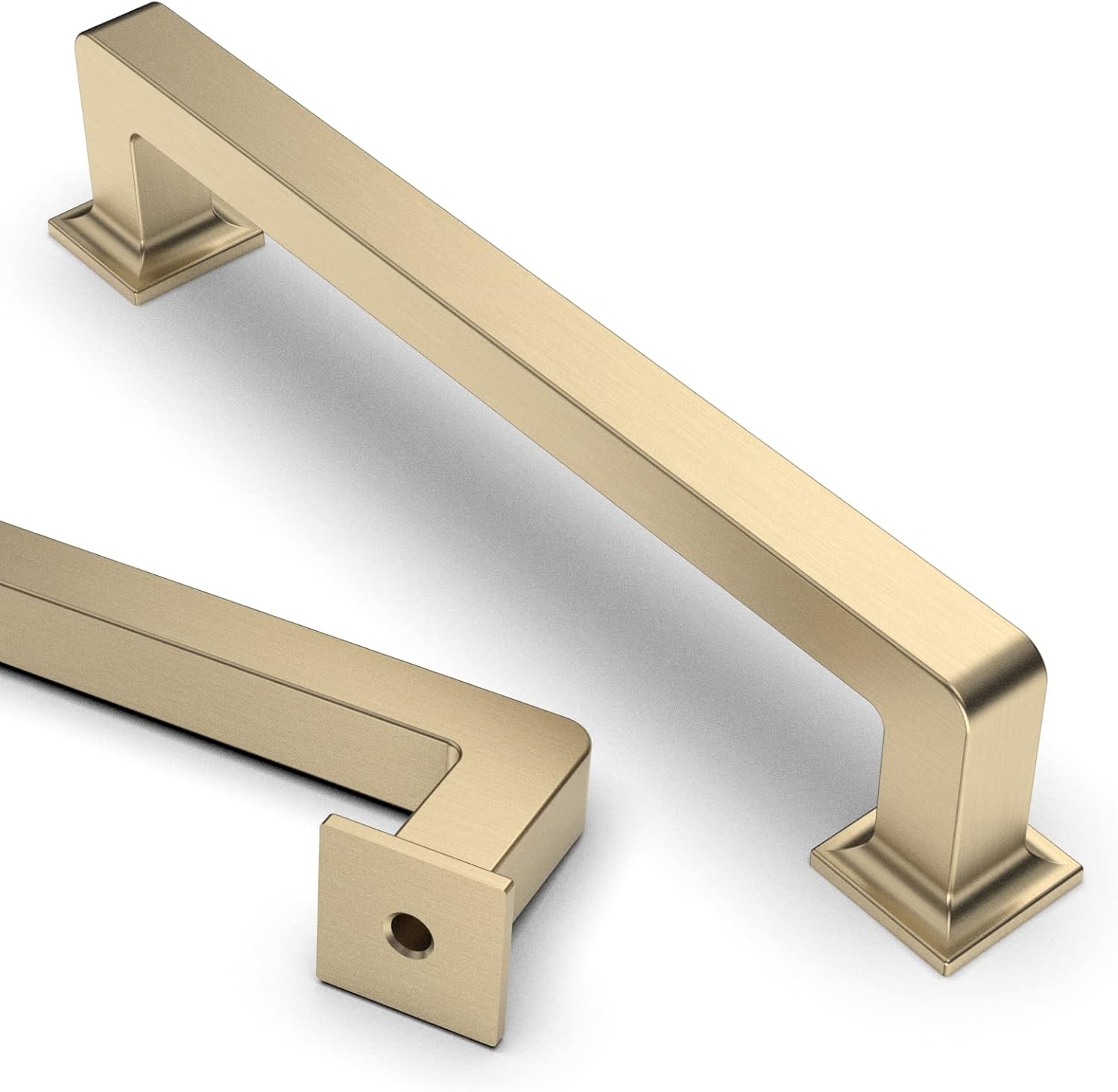 Asidrama 20 Pack 5 Inch(128mm) Brushed Brass Kitchen Cabinet Handles, Gold Cabin...