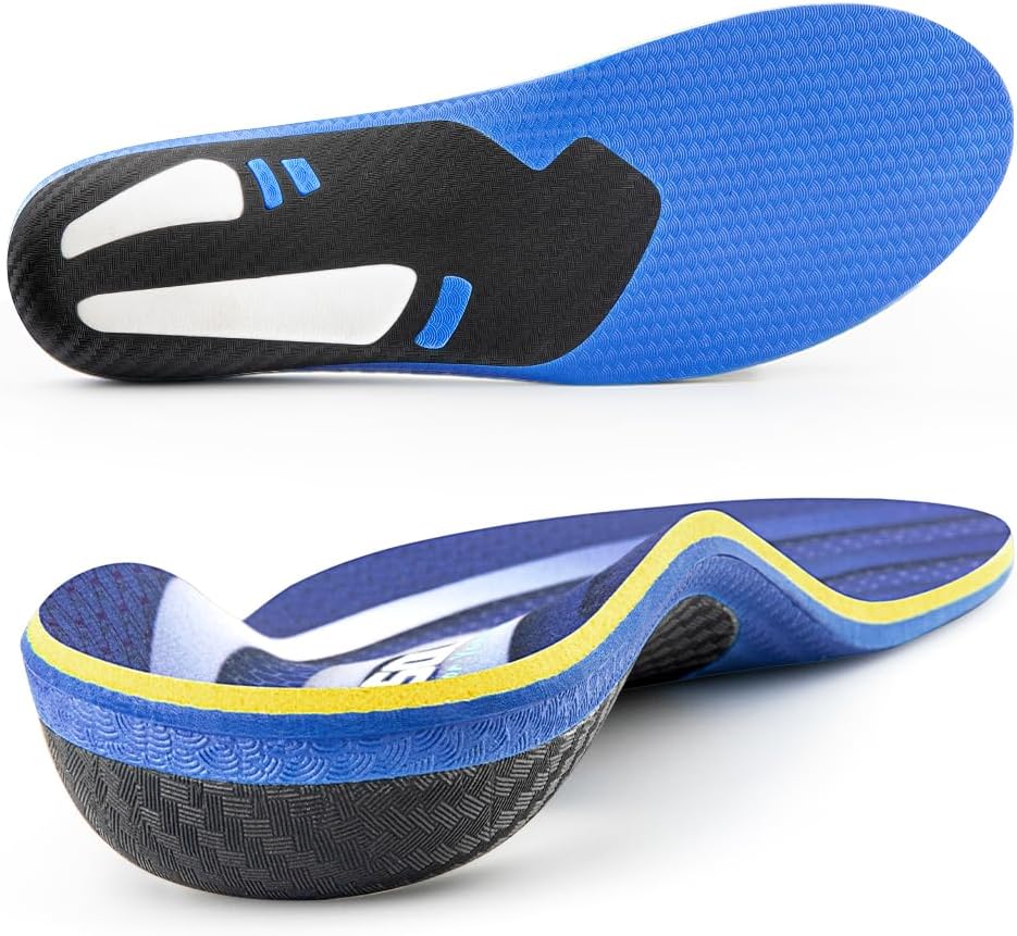 VALSOLE Plantar Fasciitis Arch Support Orthopedic Insoles, Relieve Flat Feet Hee...