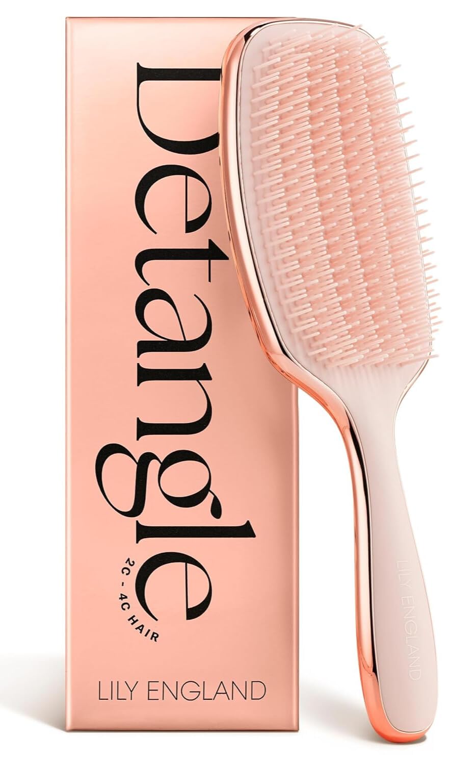 Lily England Detangling & Styling Brush - Pain-Free Brush for Curly Wet & Dry Ha...