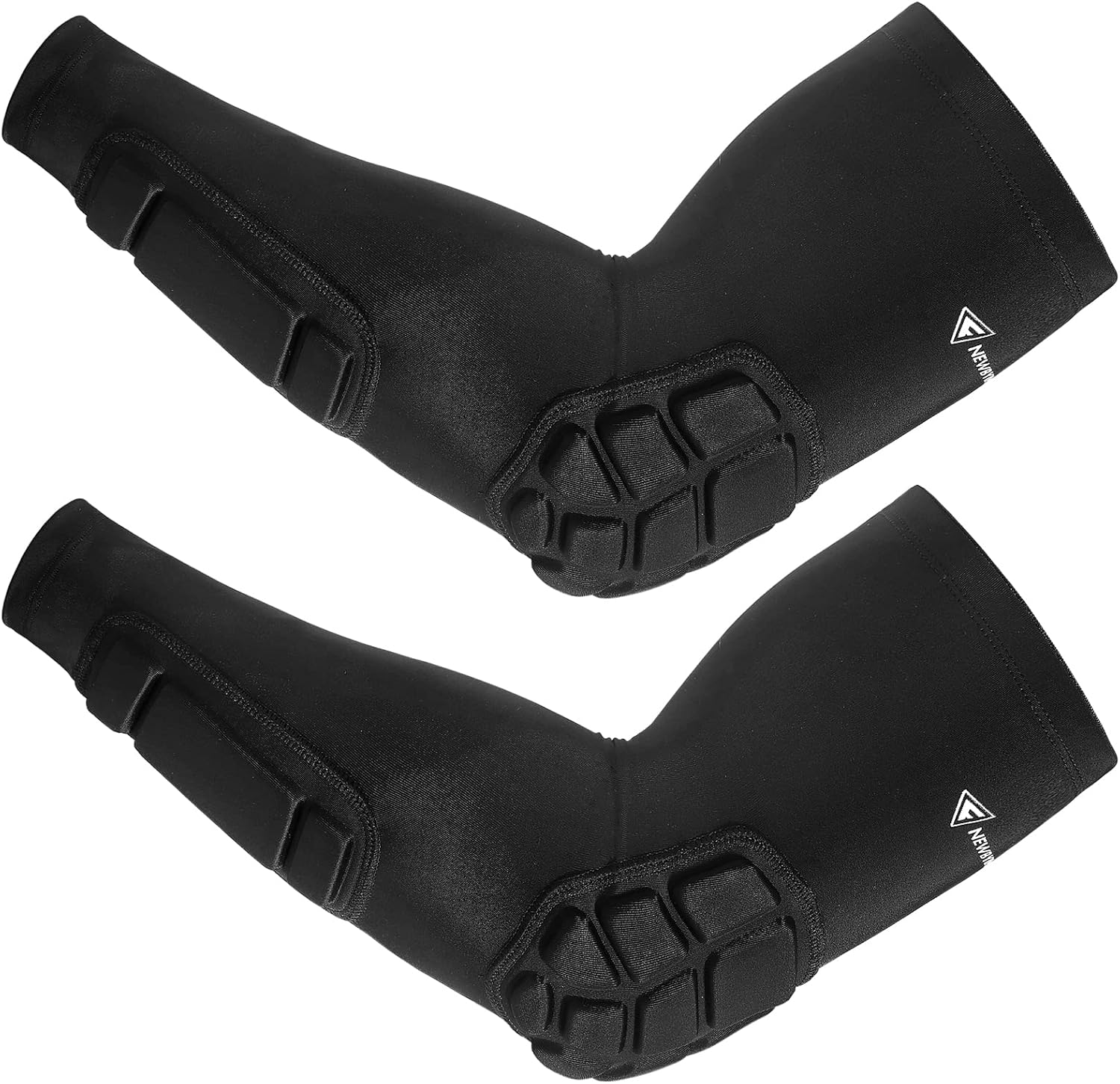 Newbyinn Padded Arm Sleeves 2 Pack, Elbow Forearm Crashproof Pads for Football B...