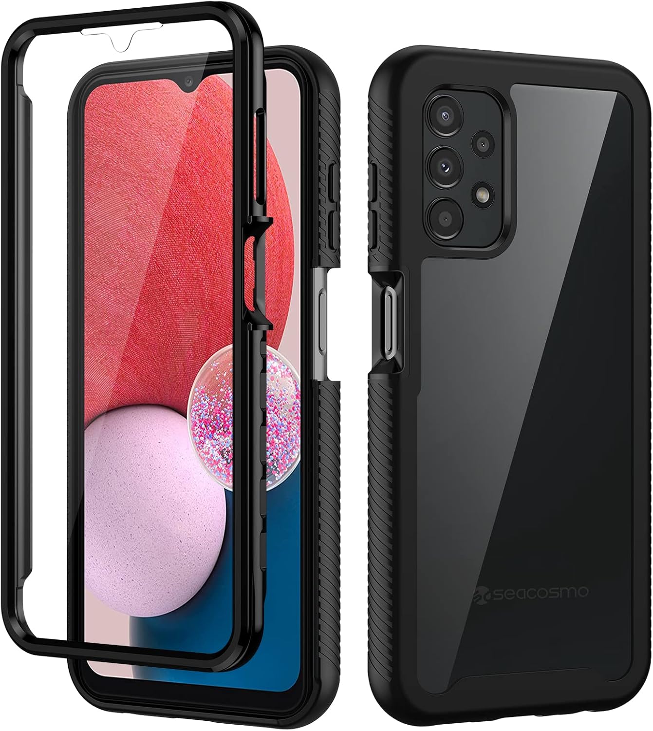 seacosmo for Samsung A13 4G/5G Case, Galaxy A04S Case [with Screen Protector] Fu...