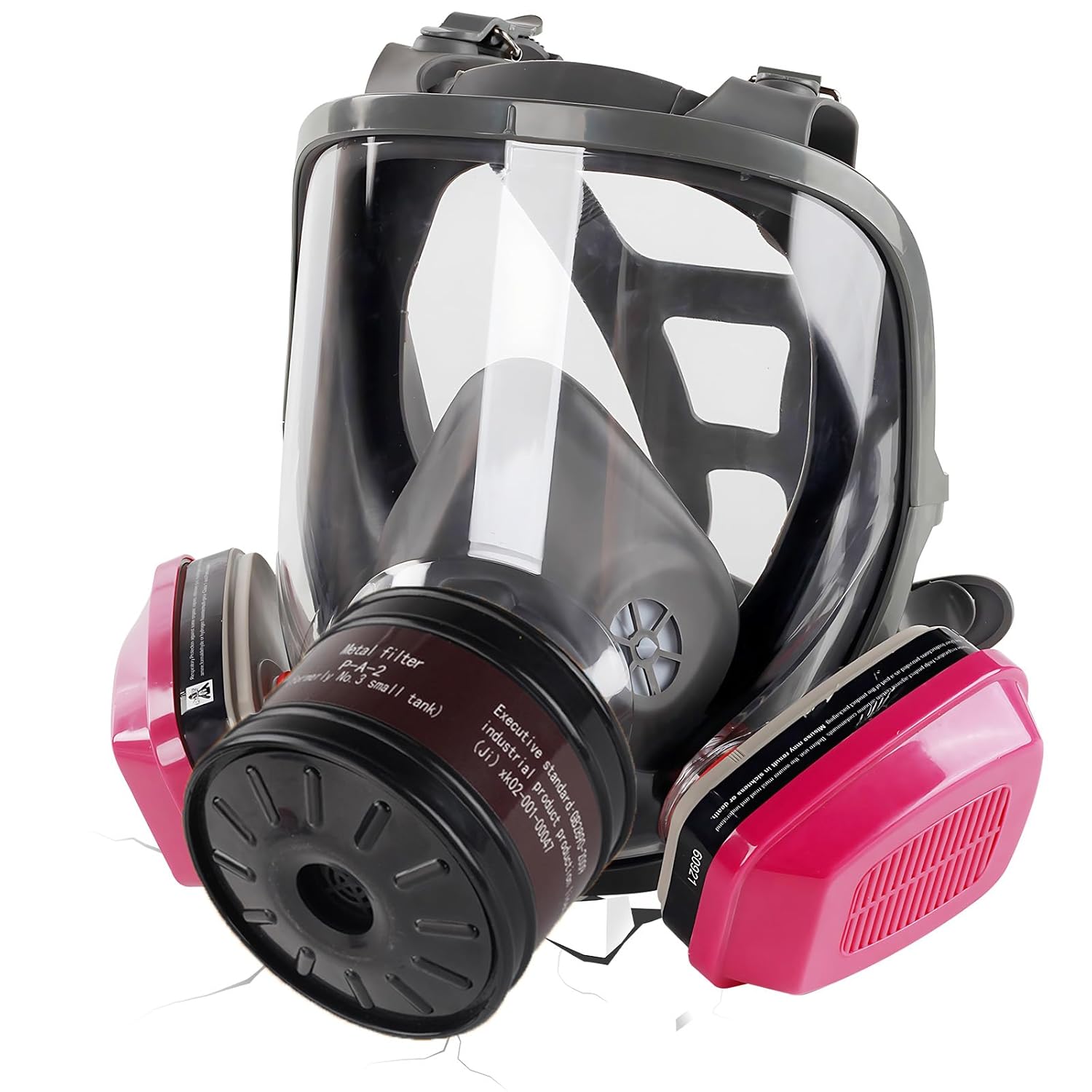 Full Face Gas Mask Respirator: Gas Masks Survival Nuclear and Chemical Reusable...