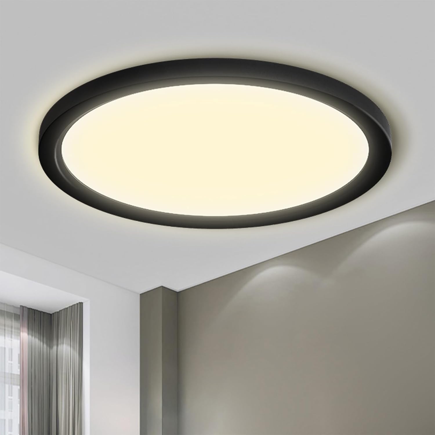 LQWELL® Ceiling Light LED Ceiling Lamp, IP44 Waterproof Bathroom Lamp Round Flat...