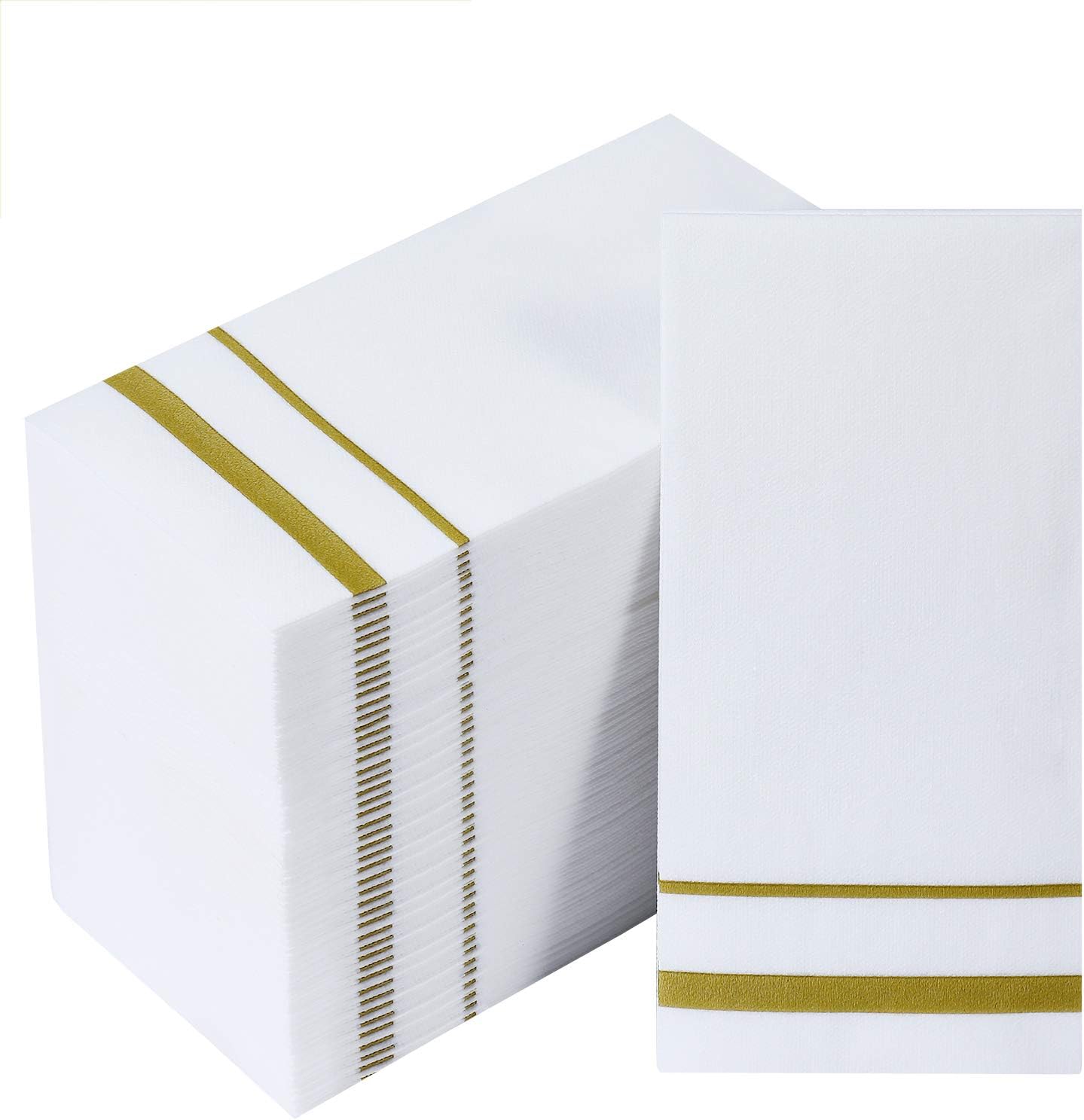 FOCUSLINE 200 Linen Feel Disposable Bathroom Napkins, Soft and Absorbent Paper G...