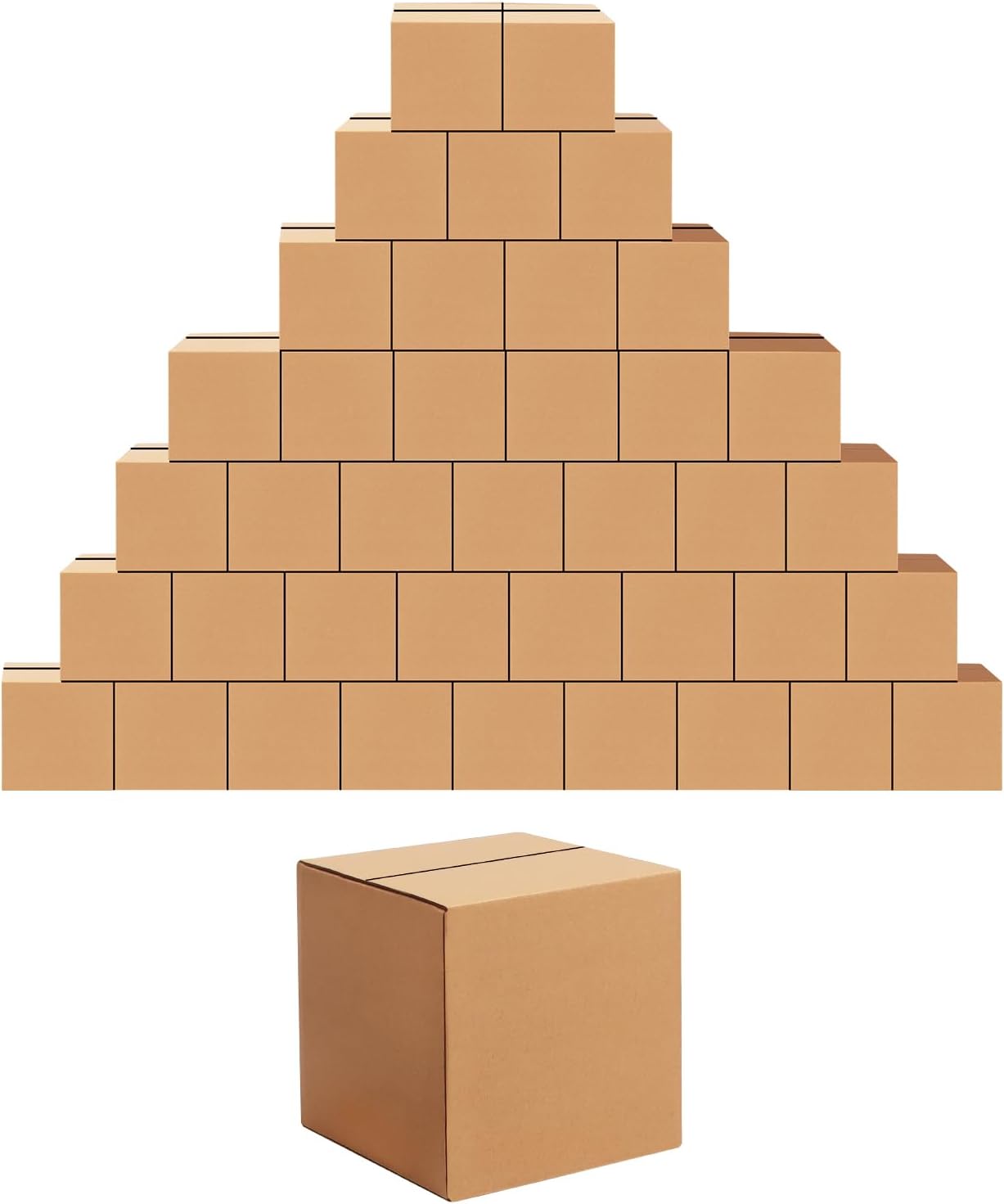 Edenseelake Small Cardboard Boxes, Special 40 Pack Shipping Boxes for Packing, I...