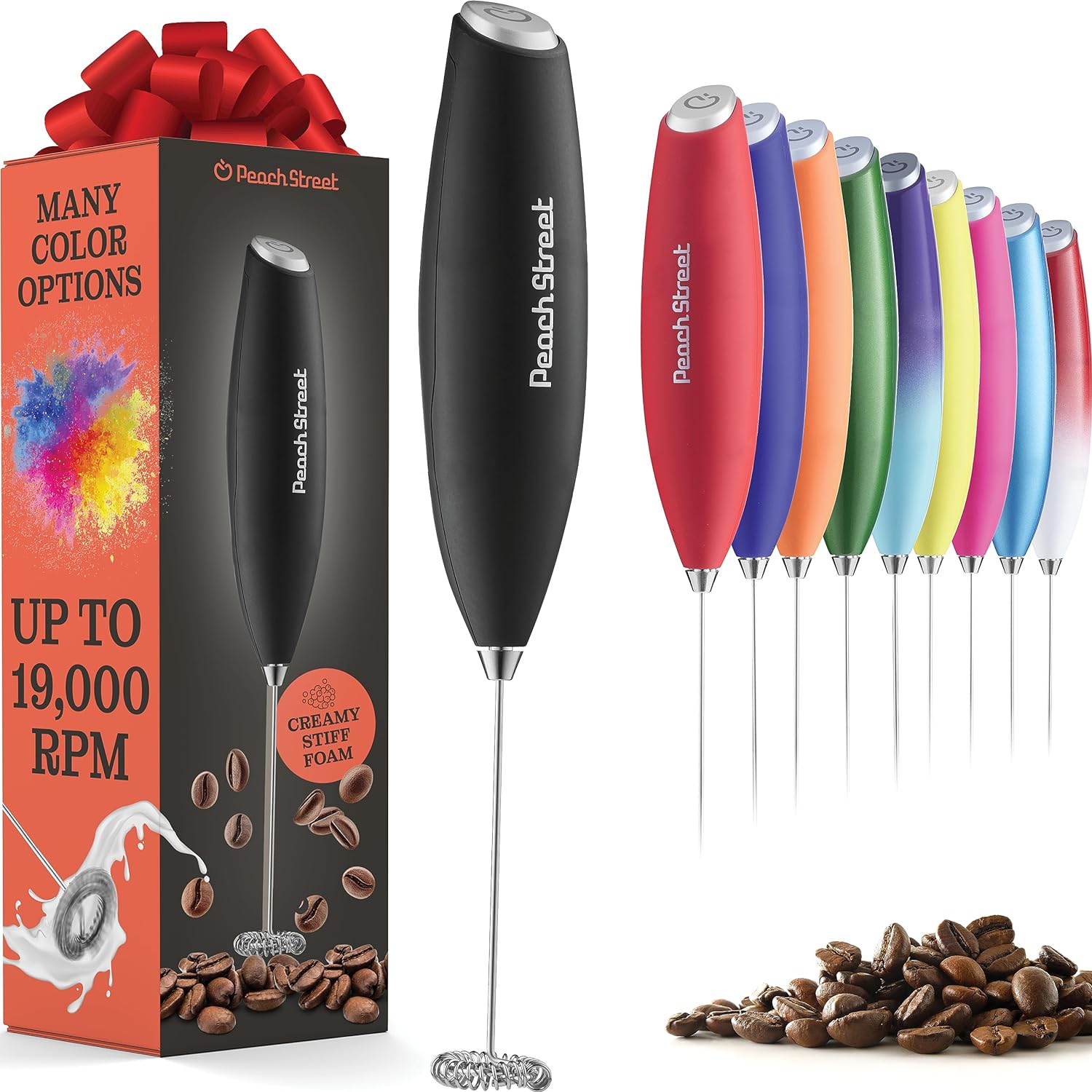 Powerful Handheld Milk Frother, Mini Milk Foamer, Battery Operated (Not included...