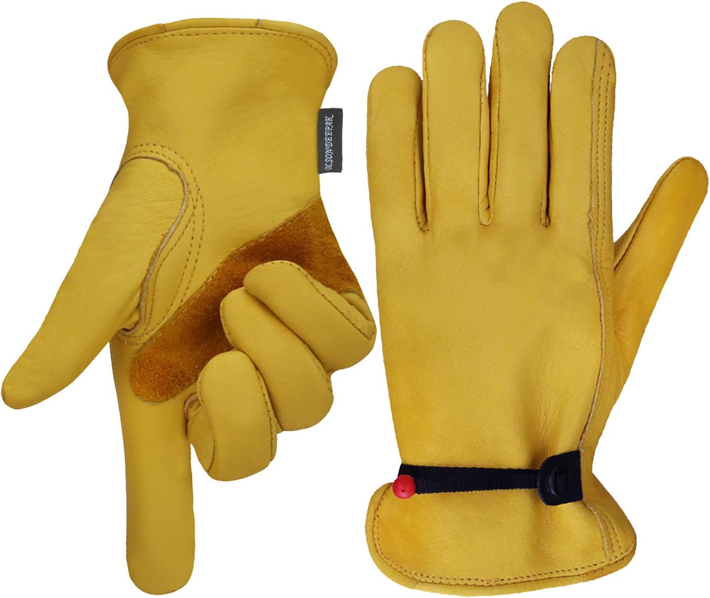 OLSON DEEPAK Leather Working Gloves for Gardening,Thornproof Gardening Gloves fo...