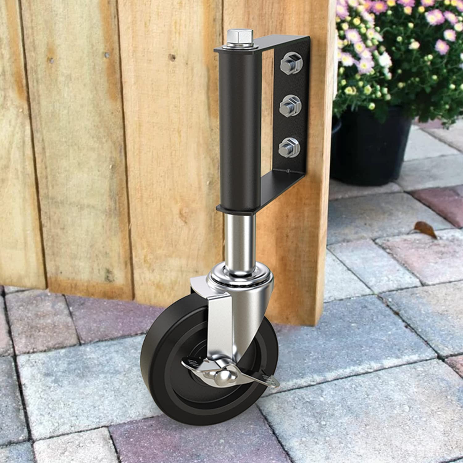 HOLKIE 100mm (4 inch) Gate Wheel Heavy Duty Spring...