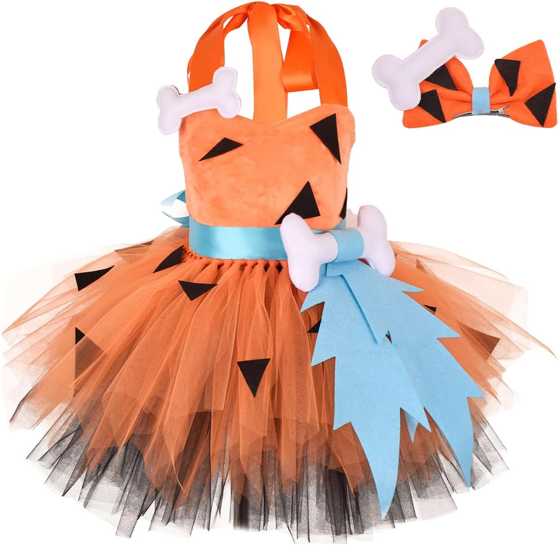 IBTOM CASTLE Kids Caveman Costume, Special Historical Stone Age Outfits for Girl...