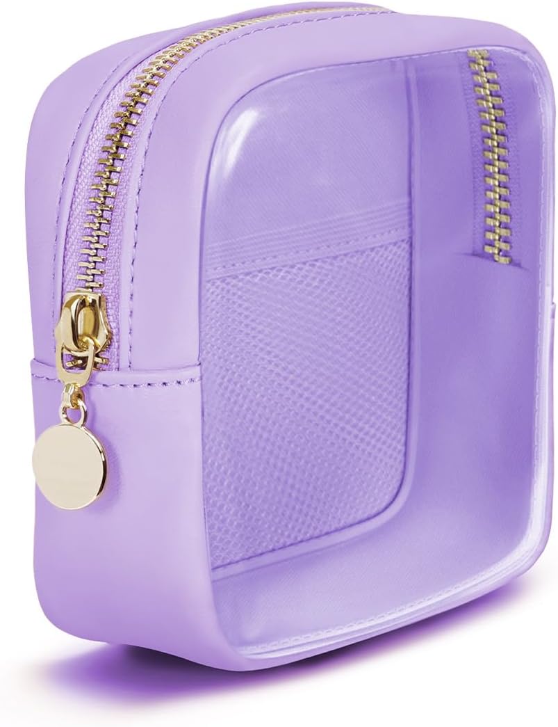 Clear Makeup Bag for Handbag, Mini Make Up Bag for Purse, Small Makeup Pouch for...