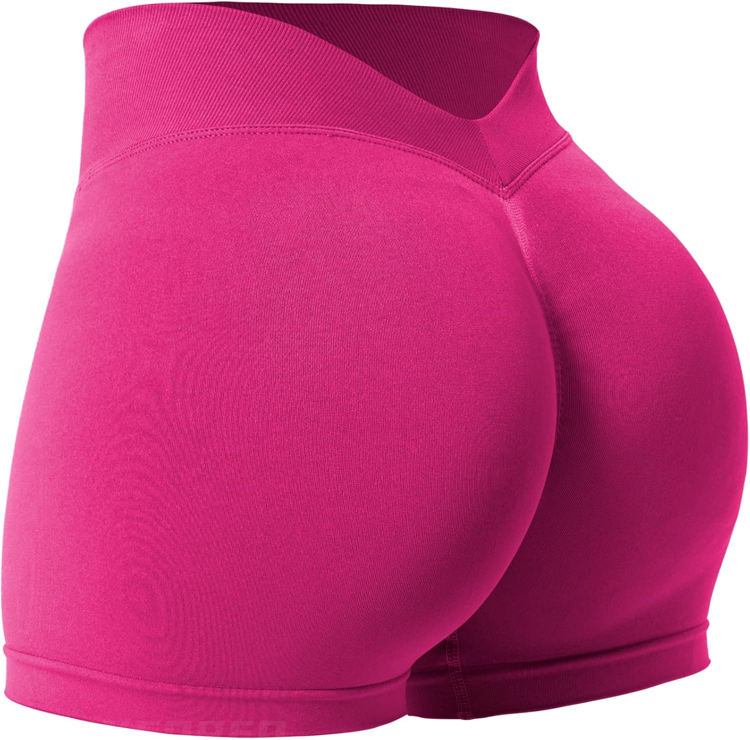 YEOREO Workout Scrunch Shorts Women V Back Gym Shorts Butt Lifting Liz High Wais...