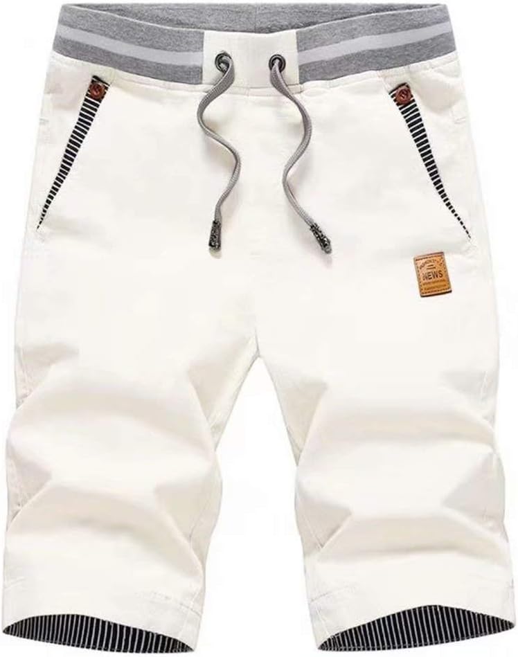 Tansozer Men's Shorts Casual Classic Fit Drawstring Summer Beach Shorts with Ela...