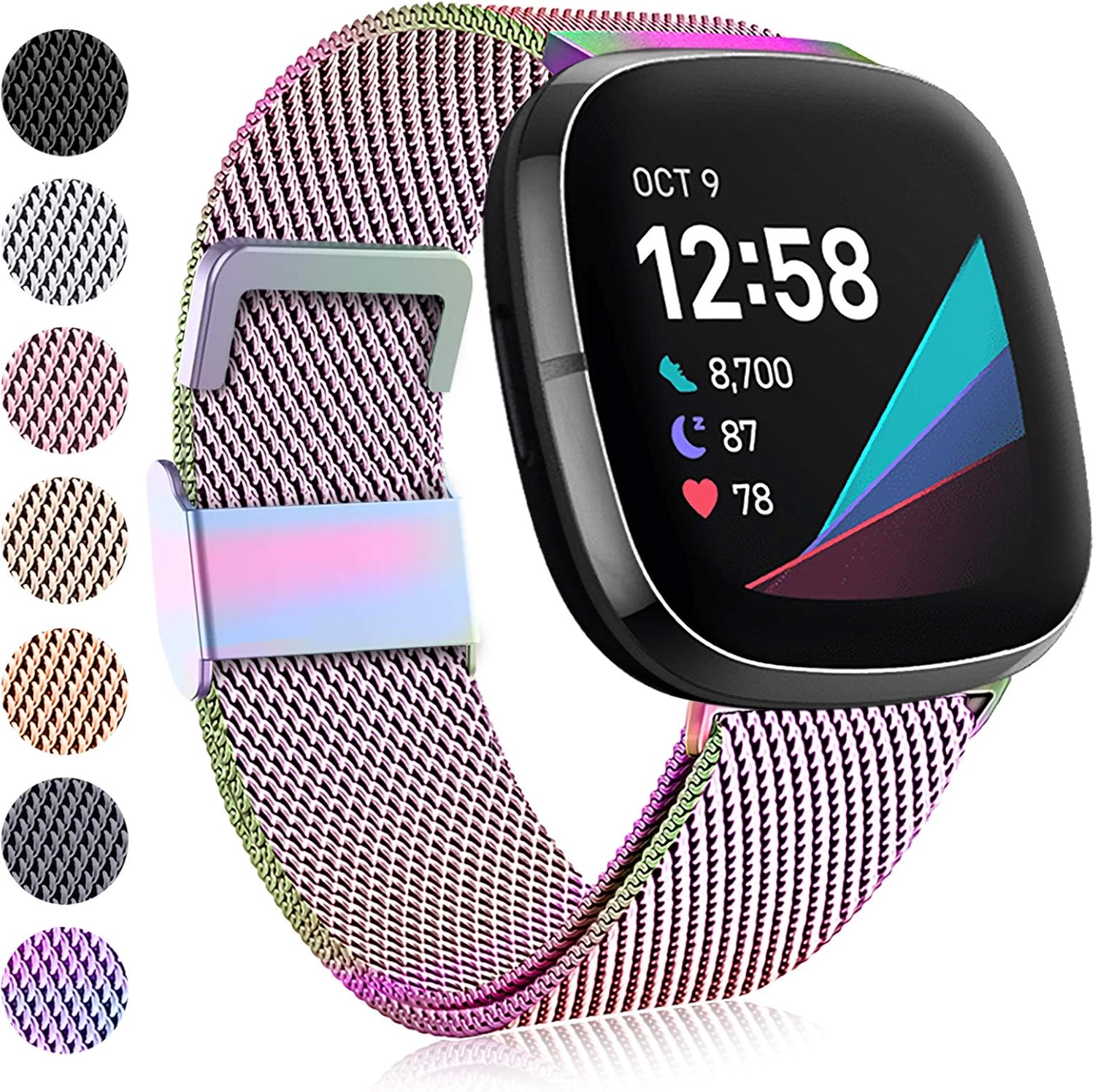 Faliogo Compatible with Fitbit Versa 3 Strap/Fitbit Versa 4 Strap/Fitbit Sense S...