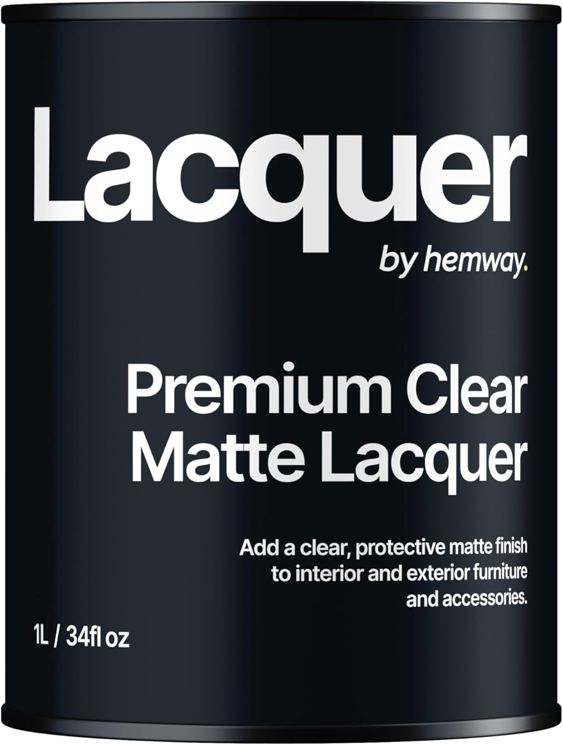 Hemway Clear Matt Lacquer 1 Litre / Quart - UV Multi-Surface Sealant, Interior &...