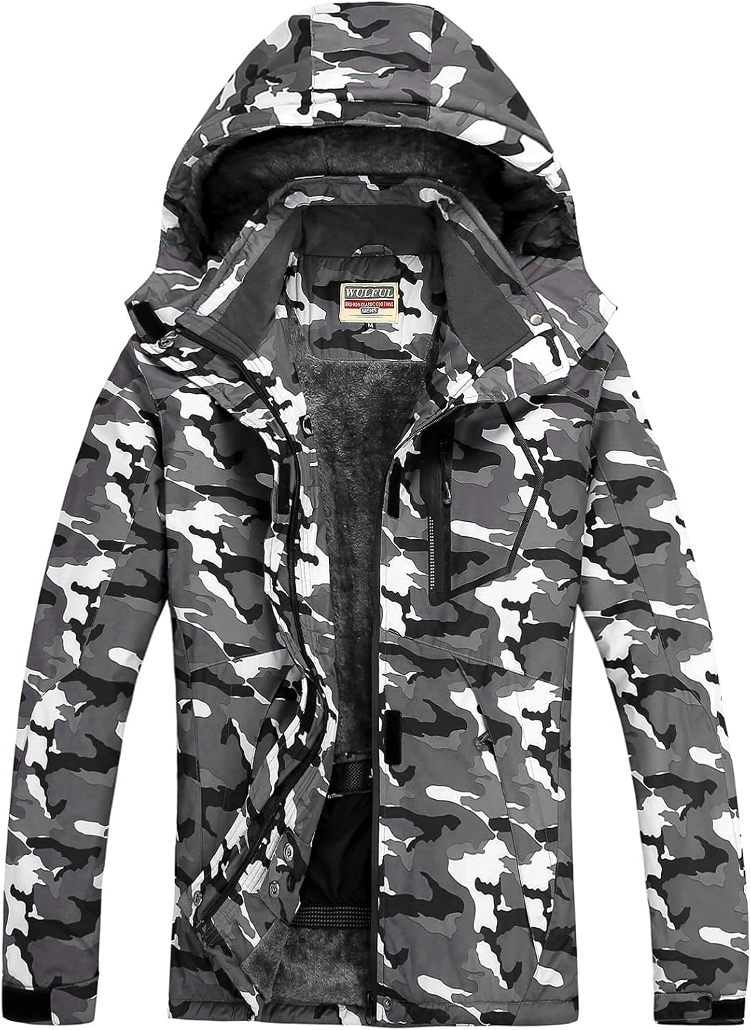 WULFUL Women's Waterproof Snow Ski Jacket, Special Winter Coat with Detachable H...