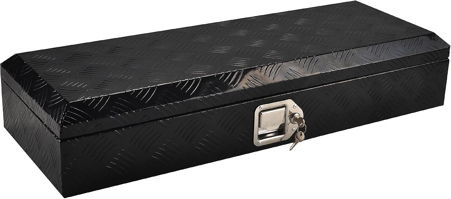 34.5 Inch Aluminum Truck Bed Tool Box Truck Car Outdoor Trailer Pickup Underbody...