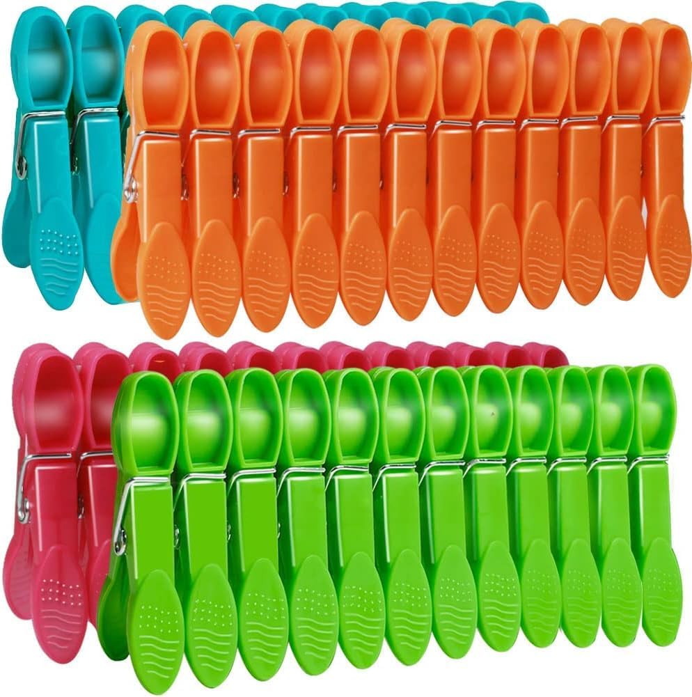 Clothes Pegs, 52 Packs Clothes Pegs for Washing Line Washing Pegs with Durable S...