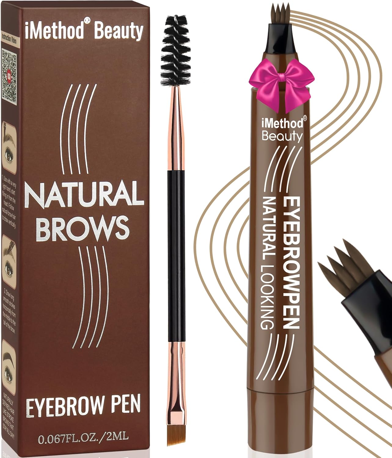 iMethod Eyebrow Pen - Eyebrow Pencil Magical Upgraded Eye Brow Pencils for Women...
