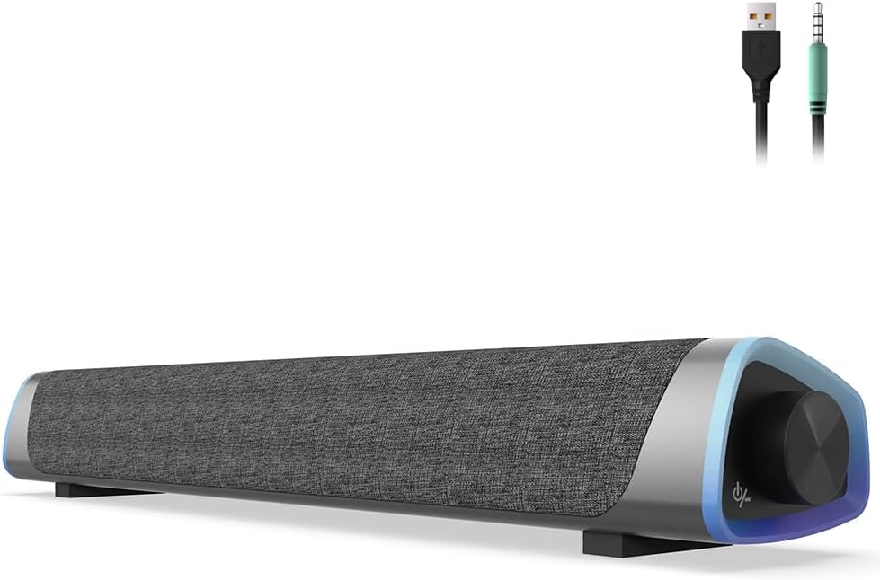 SOULION R30 Computer Speakers, USB Powered 3.5mm A...