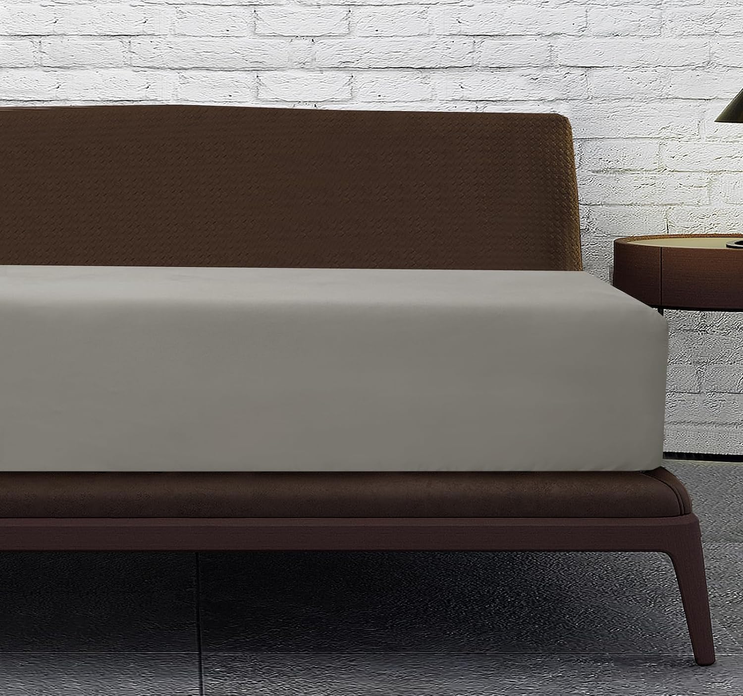 High-Quality Linen Home 4FT Small Double Fitted Sheet, Special Deep Fit Microfib...