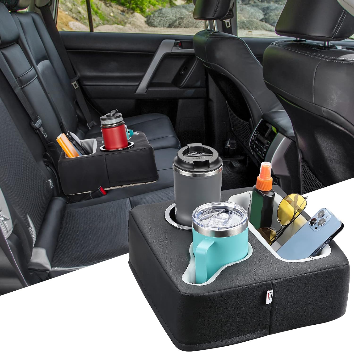 KEMIMOTO Car Cup Holder, Back Seat Cup Holder for Car, Couch Cup Holder, Car Bac...