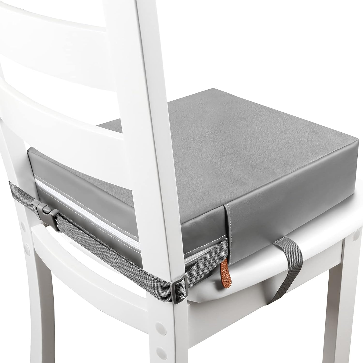 Toddler Booster Seat for Dining Chair, PU Washable Double seat Belts Non-Slip Bo...