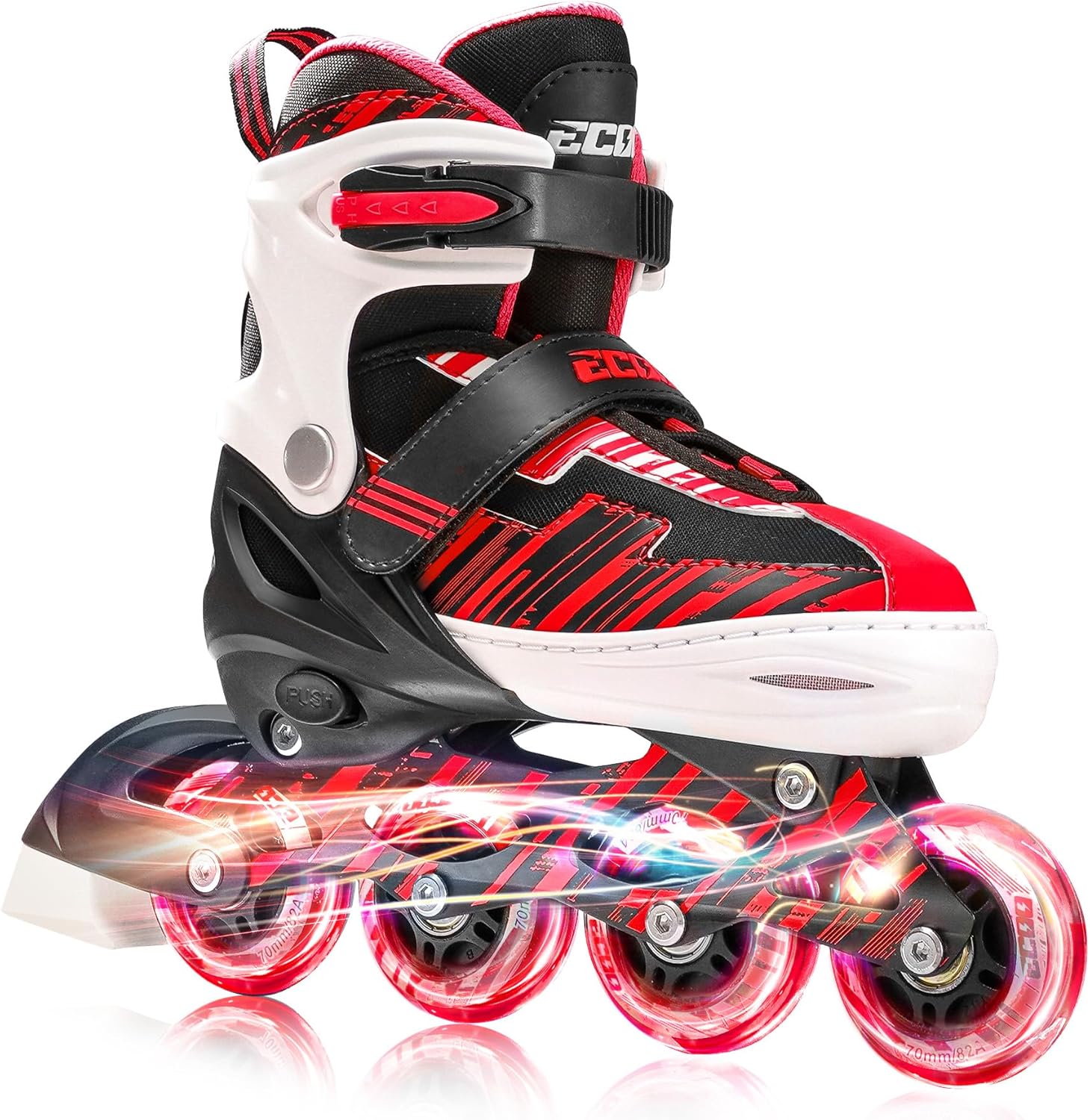 Adjustable Inline Skates Boys and Girls with Light up Wheels，Roller Skates for...