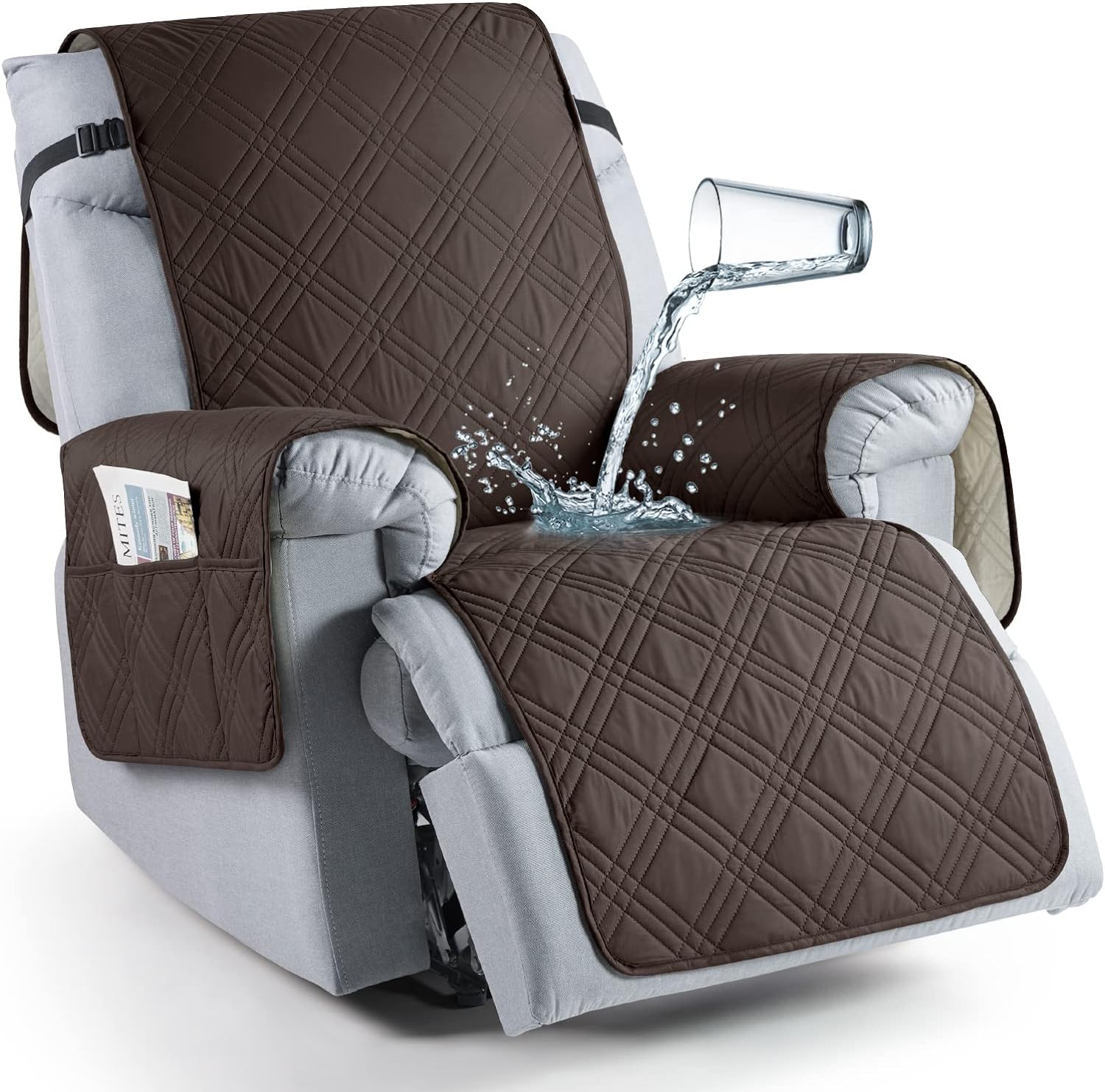 TAOCOCO 100% Waterproof Recliner Chair Cover, Non...