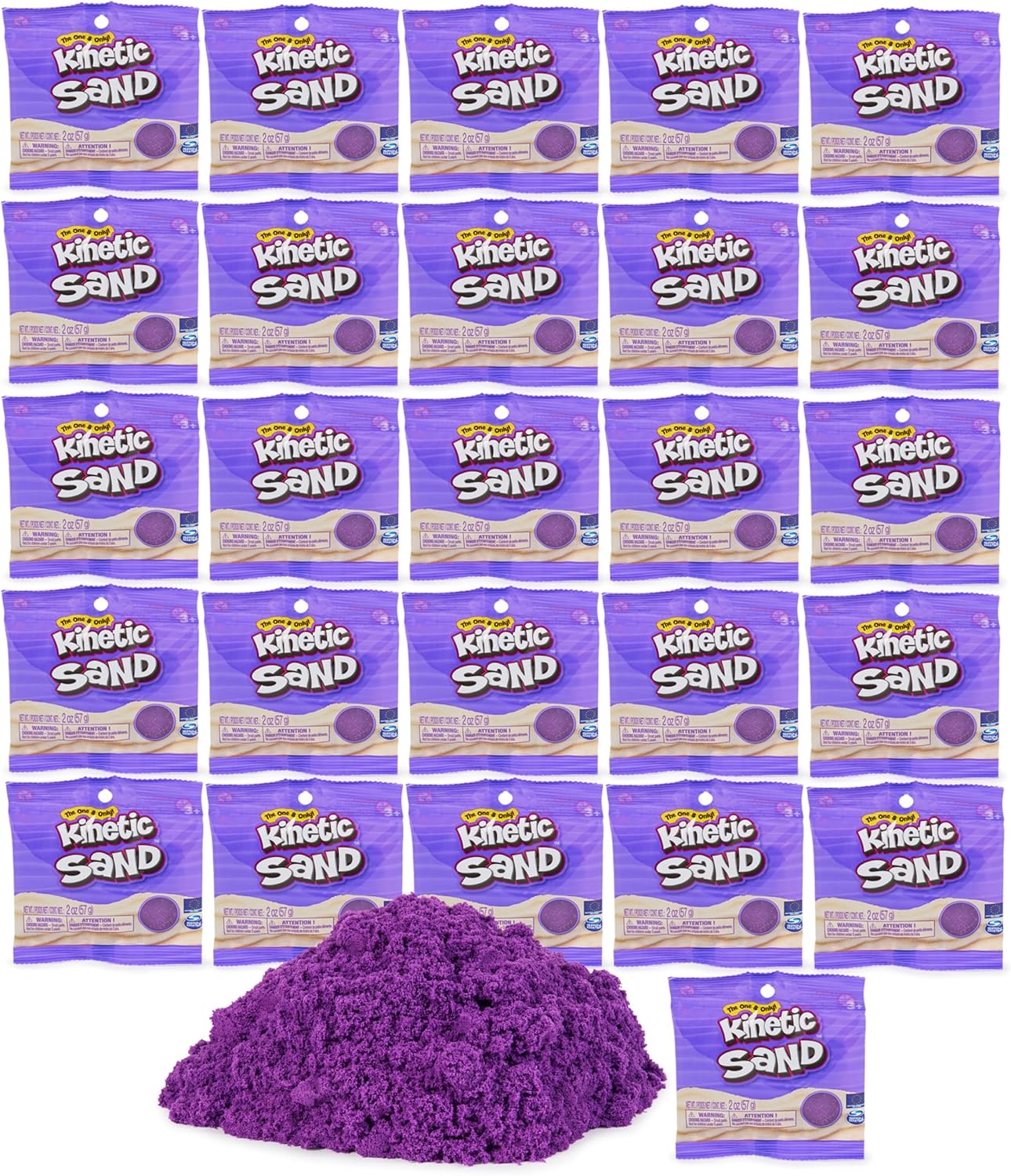 Kinetic Sand, 26-Piece Purple Play Sand Party Pack (Online Exclusive) for Party...