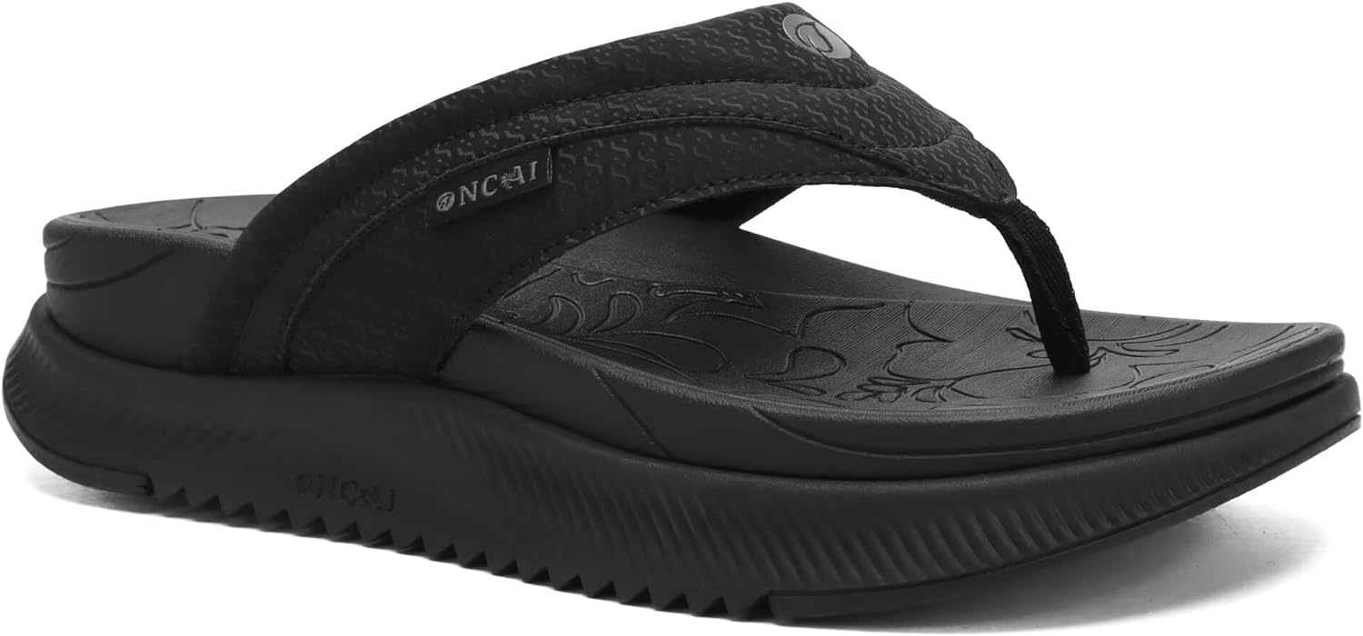 ONCAI Women's Orthotic Cushion Flip Flops Recovery Walking Sandals for Women wit...