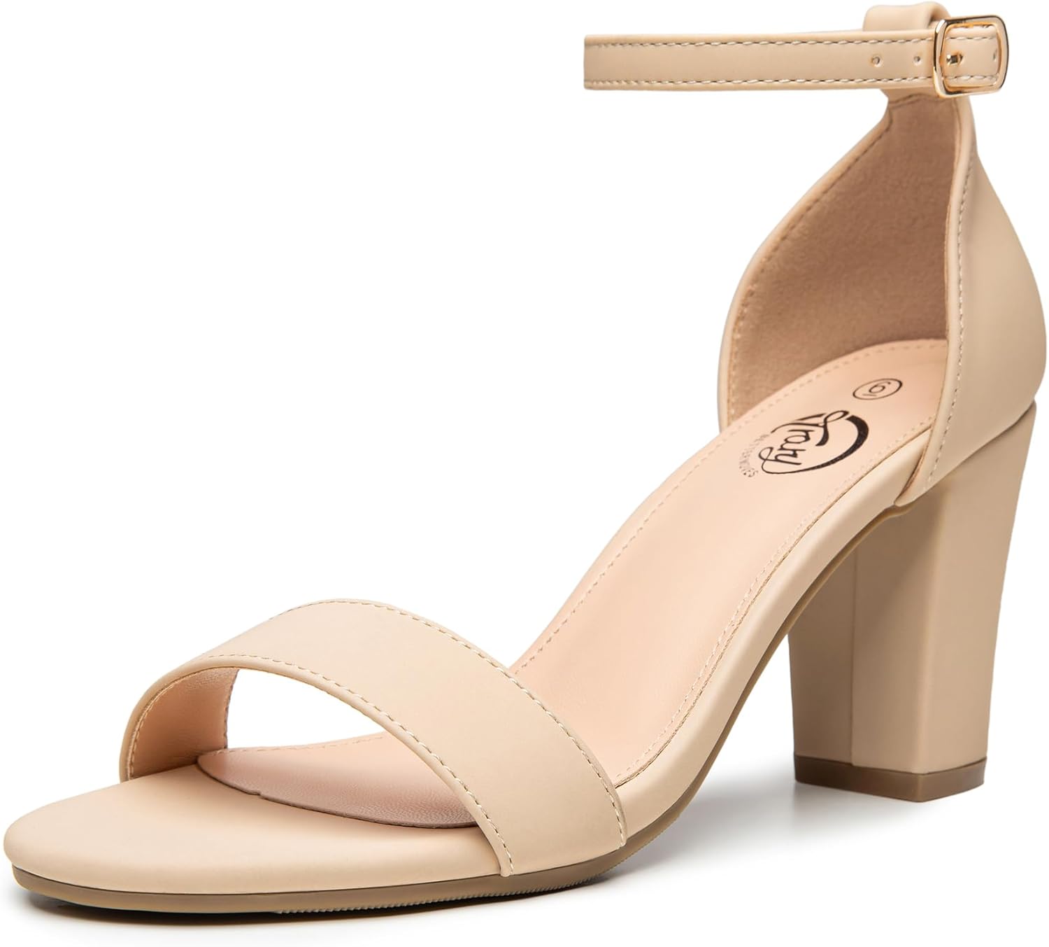 Trary Women's Sandal, Special Block Heel Sandal, Unique Ankle Strap Sandal for S...