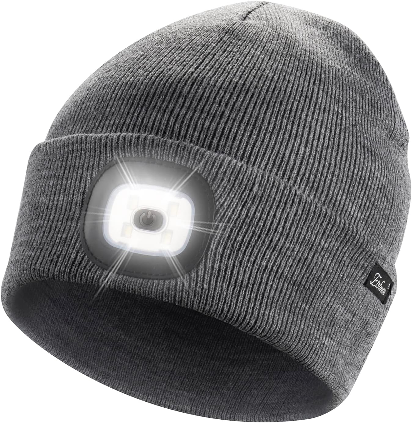 Etsfmoa Unisex Beanie with The Light Gifts for Men Dad Father USB Rechargeable C...