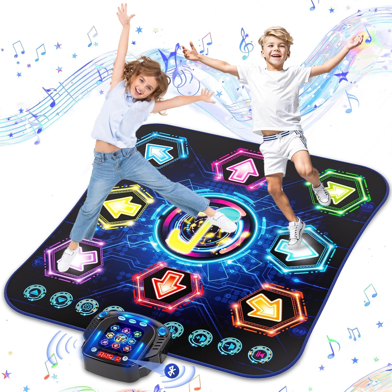 2024 Upgraded Dance Mat Toys for 3-12 Year Old Kids, Electronic Dance Pad with L...