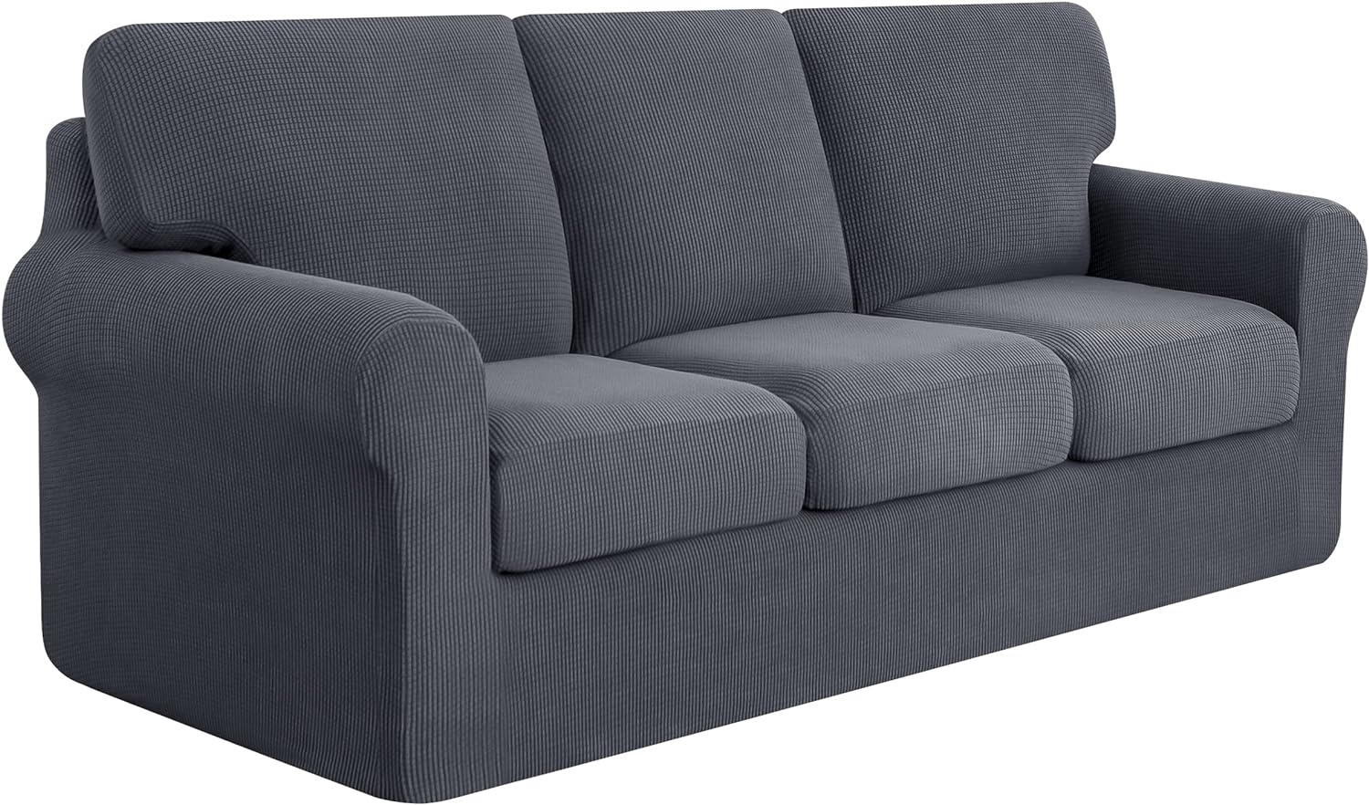 SUBRTEX 7 Pieces Stretch Sofa Slipcover Sets Couch Cover Sets Backrest Cushion C...