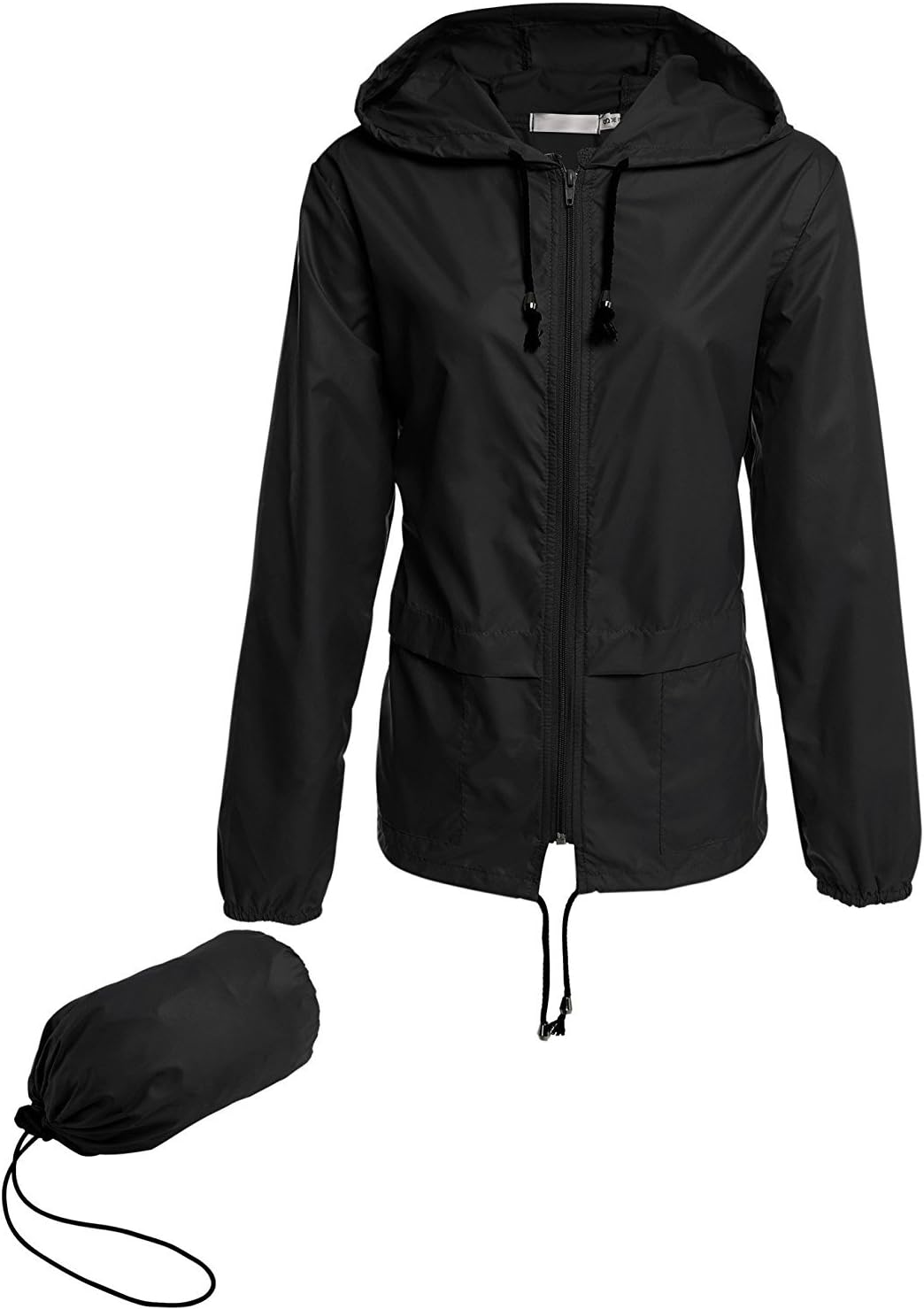 Women's Waterproof Jacket Outdoor Quick Dry Raincoat Windproof Casual Zipper Win...