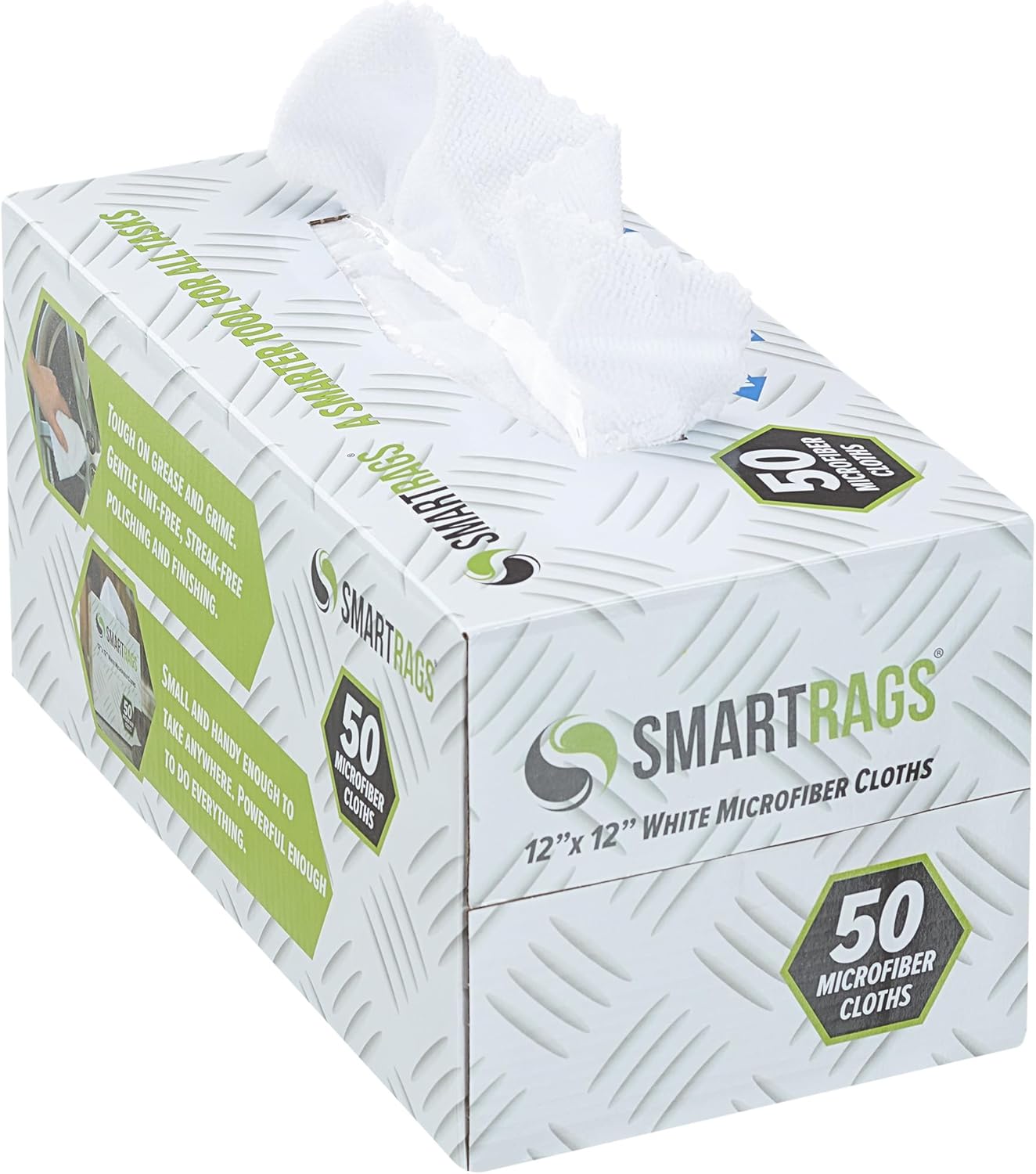Arkwright Smart Rags in Box - (Pack of 50) Lint Free Microfiber Cleaning Cloth,...