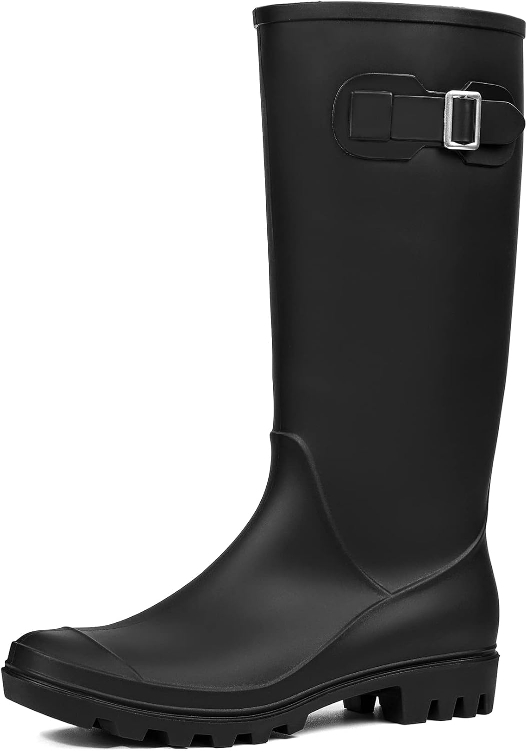 DKSUKO Women's Tall Rain Boots Garden Boots Waterproof Wellington Rubber Boots 9...
