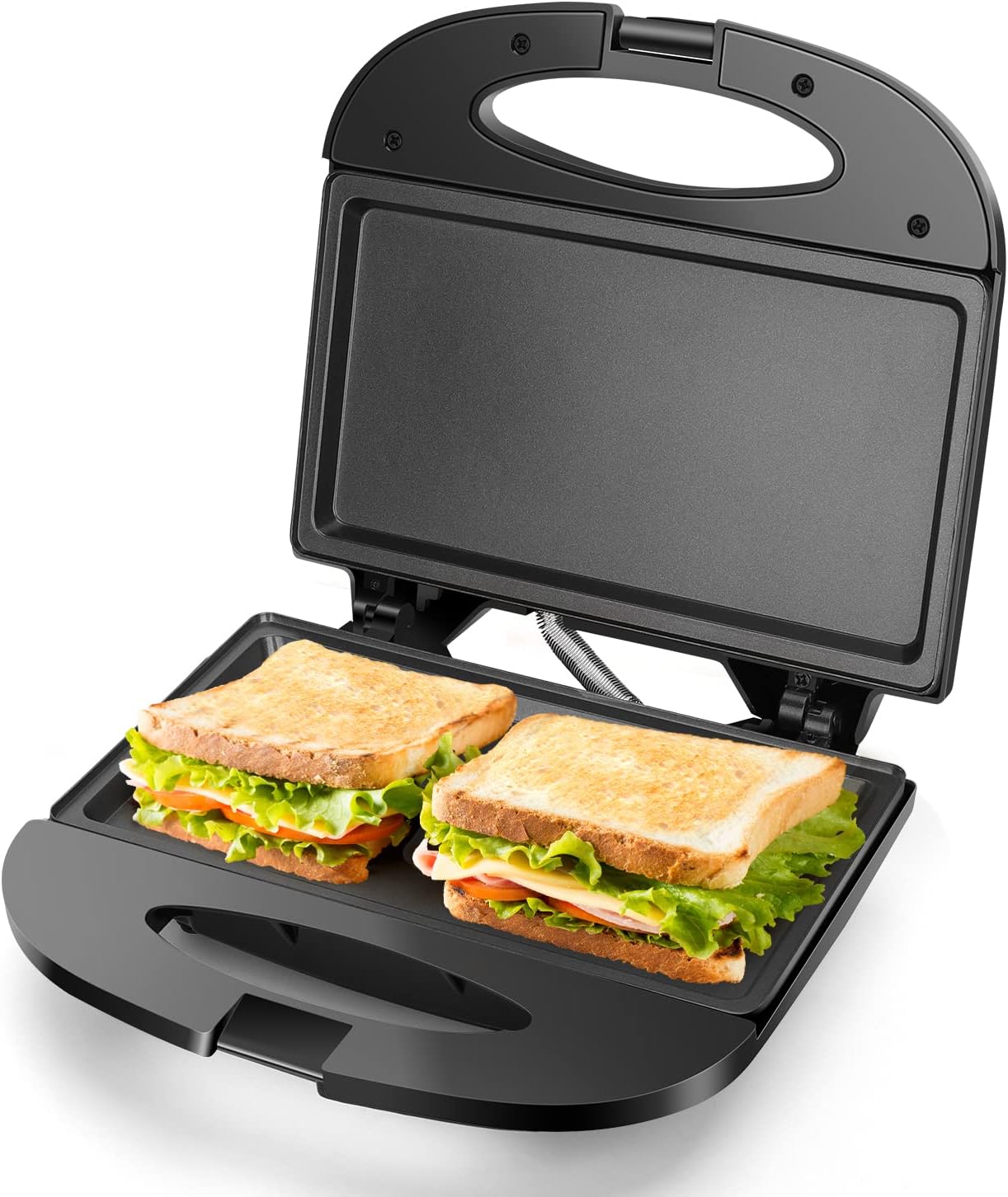 Aigostar Sandwich Maker with Non-stick Deep Grid Surface for Egg, Ham, Steaks Co...