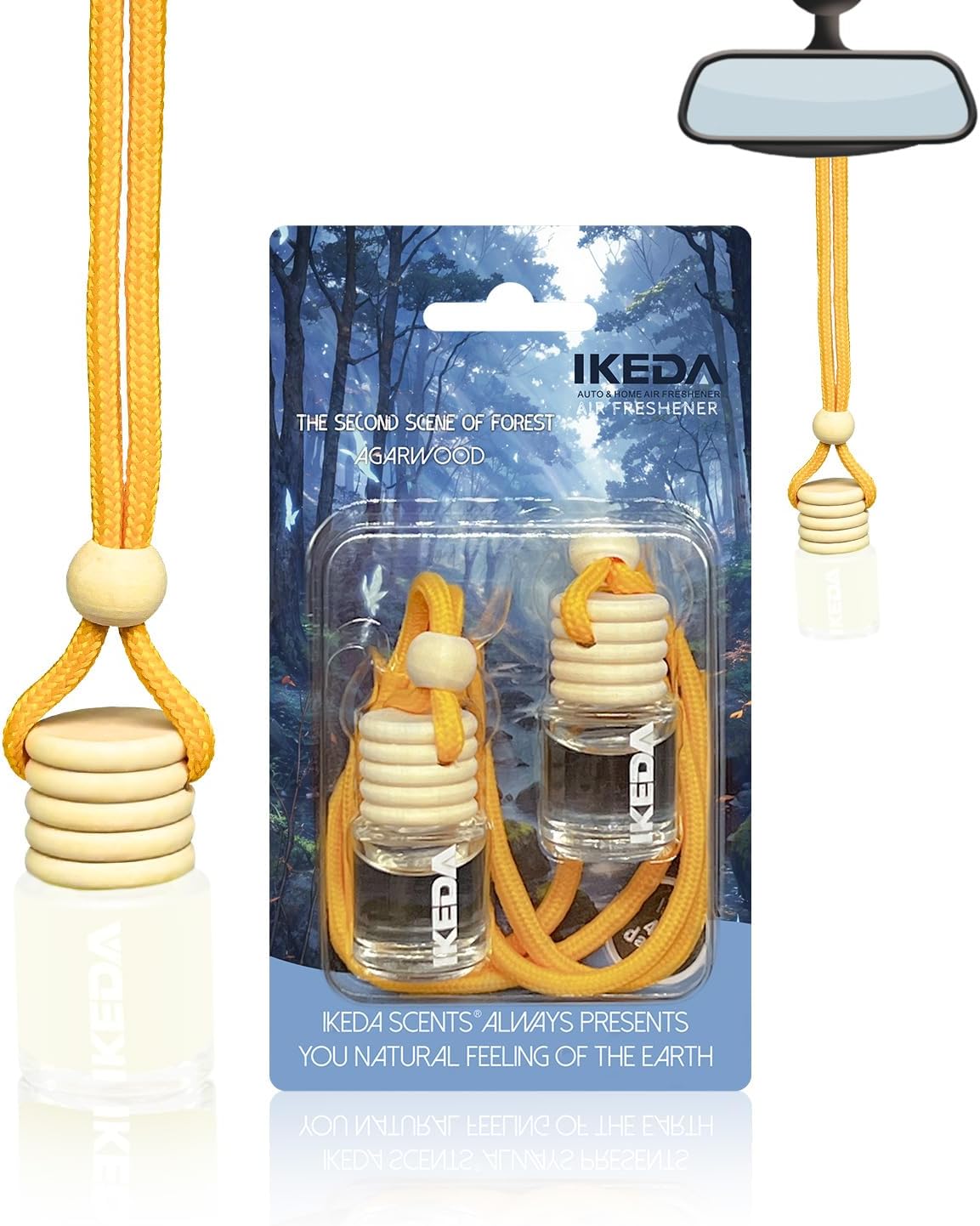 Car Air Fresheners for Men | Car Scent Air Freshener with Agarwood Smell | Stron...