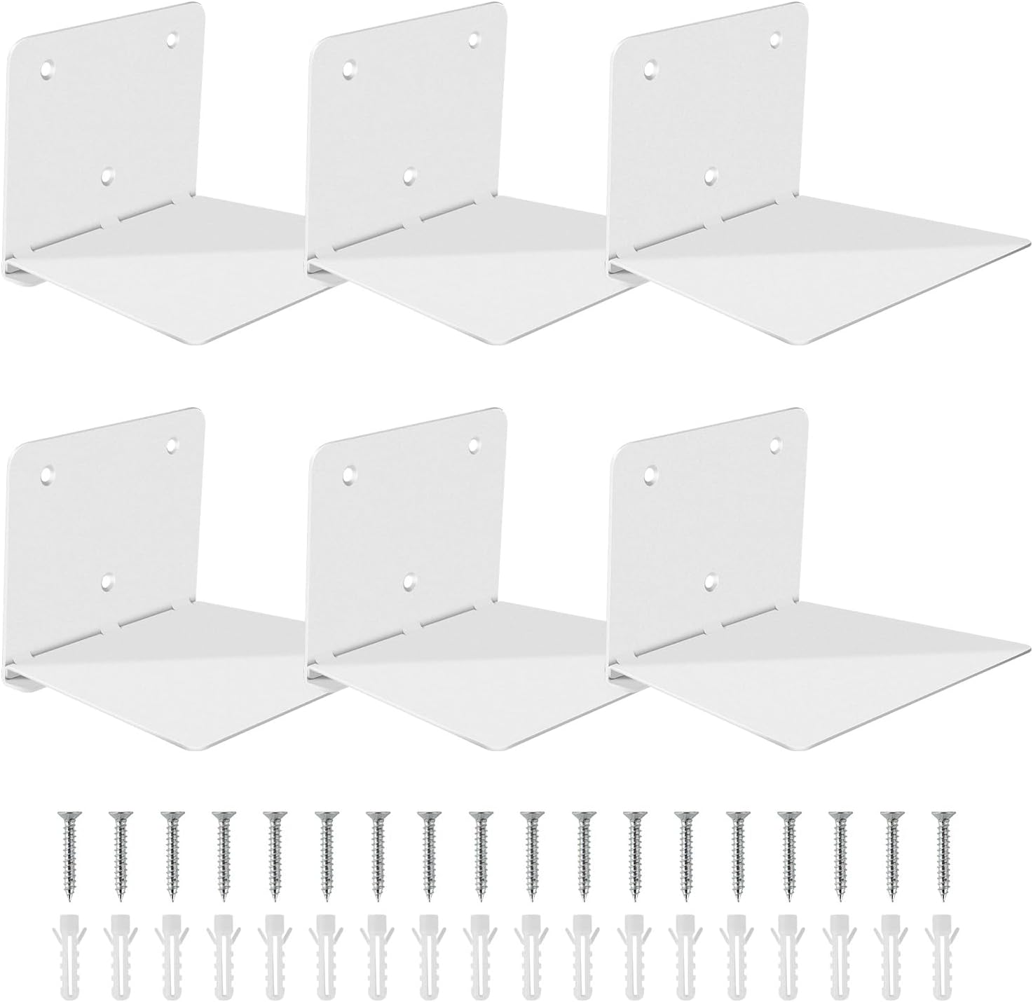 FENTEC Floating Book Shelves for Wall, Wall Mounted Invisible Floating Bookshelf...