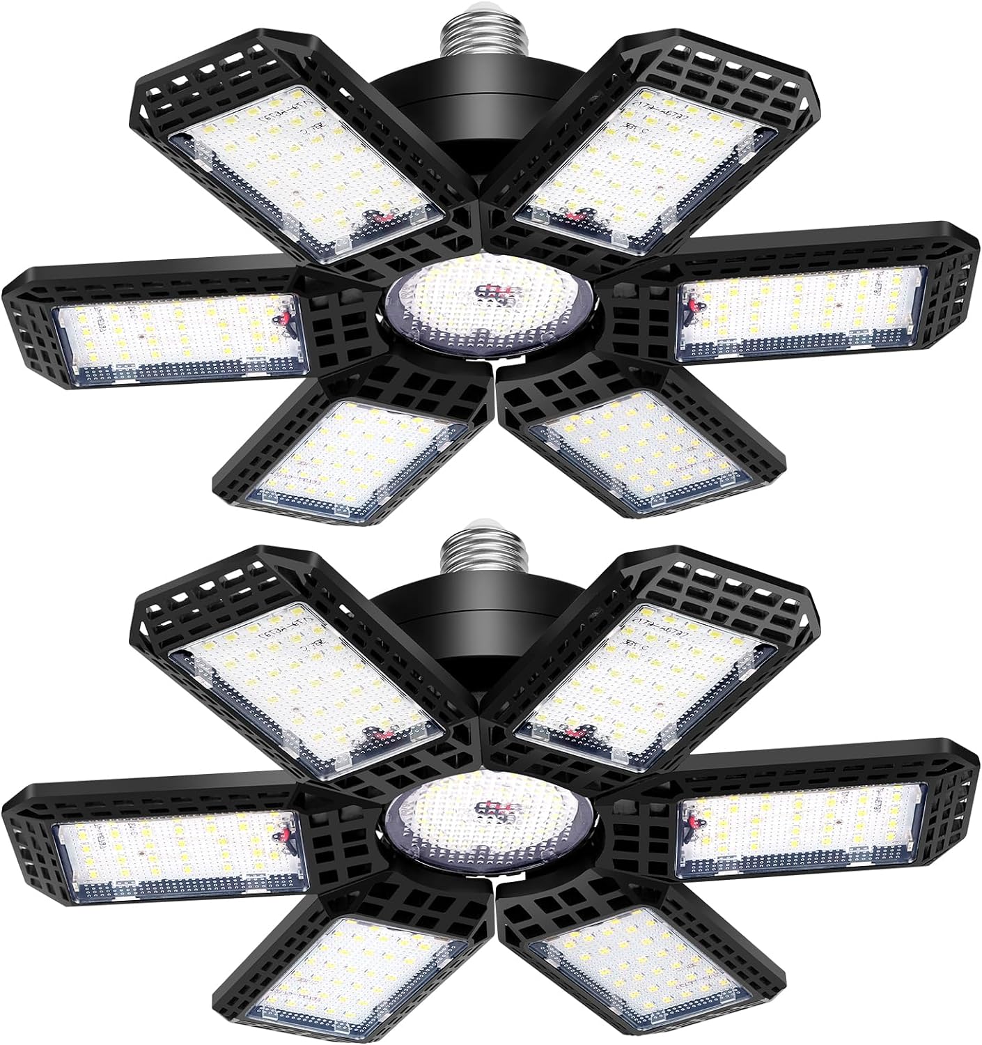 2 Pack LED Garage Light, 200W 20000LM 6500K LED Shop Lights, Garage Lights Ceili...