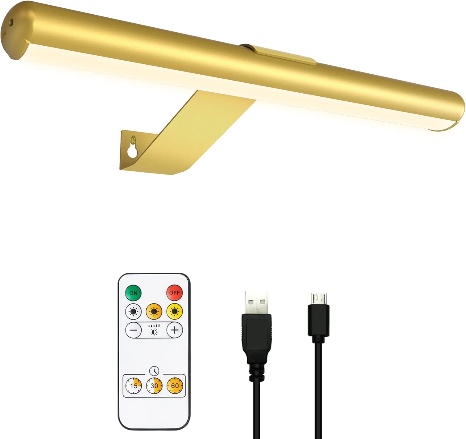 TINTINDOC Picture Light Rechargeable Wireless Painting Lights with Remote Contro...