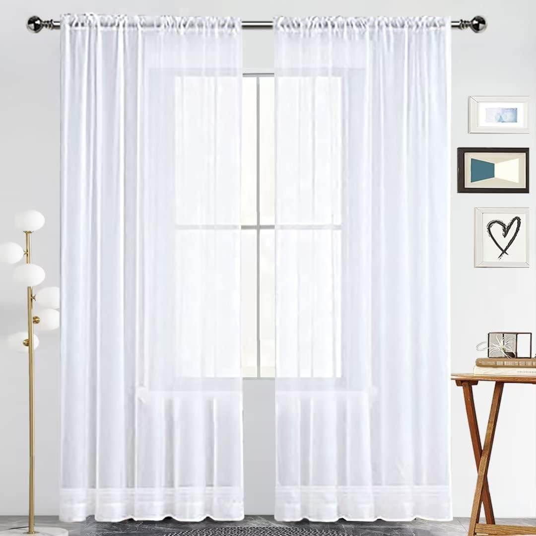 SpaceDresser Curtain Panels, Special Window Curtain Panels with Basic Rod Pocket...