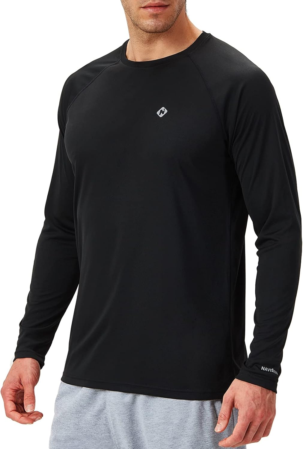 NAVISKIN Men's Rash Guard Shirts Swim Shirts UPF 50+ UV Sun Protection Long Slee...
