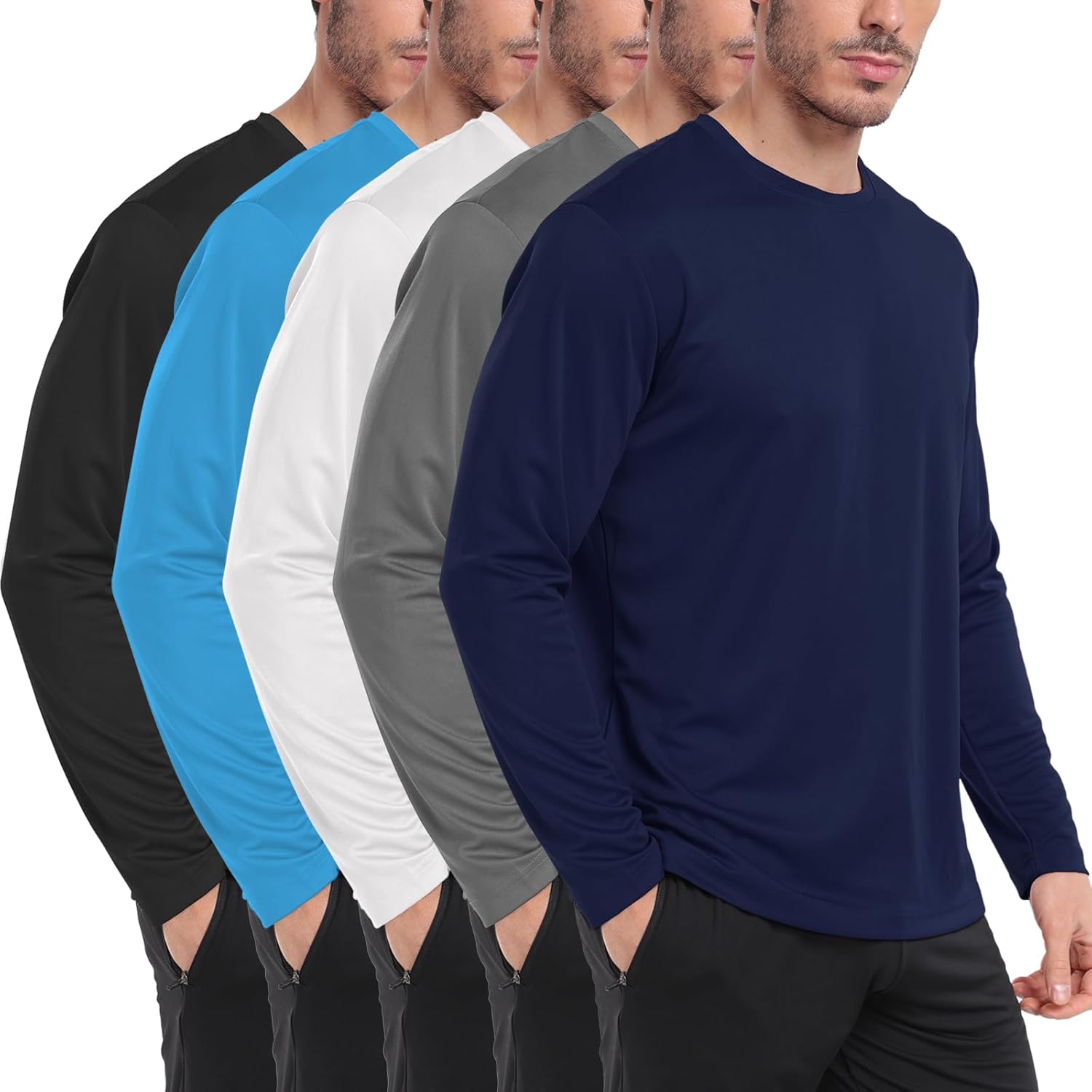 Long Sleeve Shirts for Men UV Sun Protection Outdoor Shirts for Running Fishing...